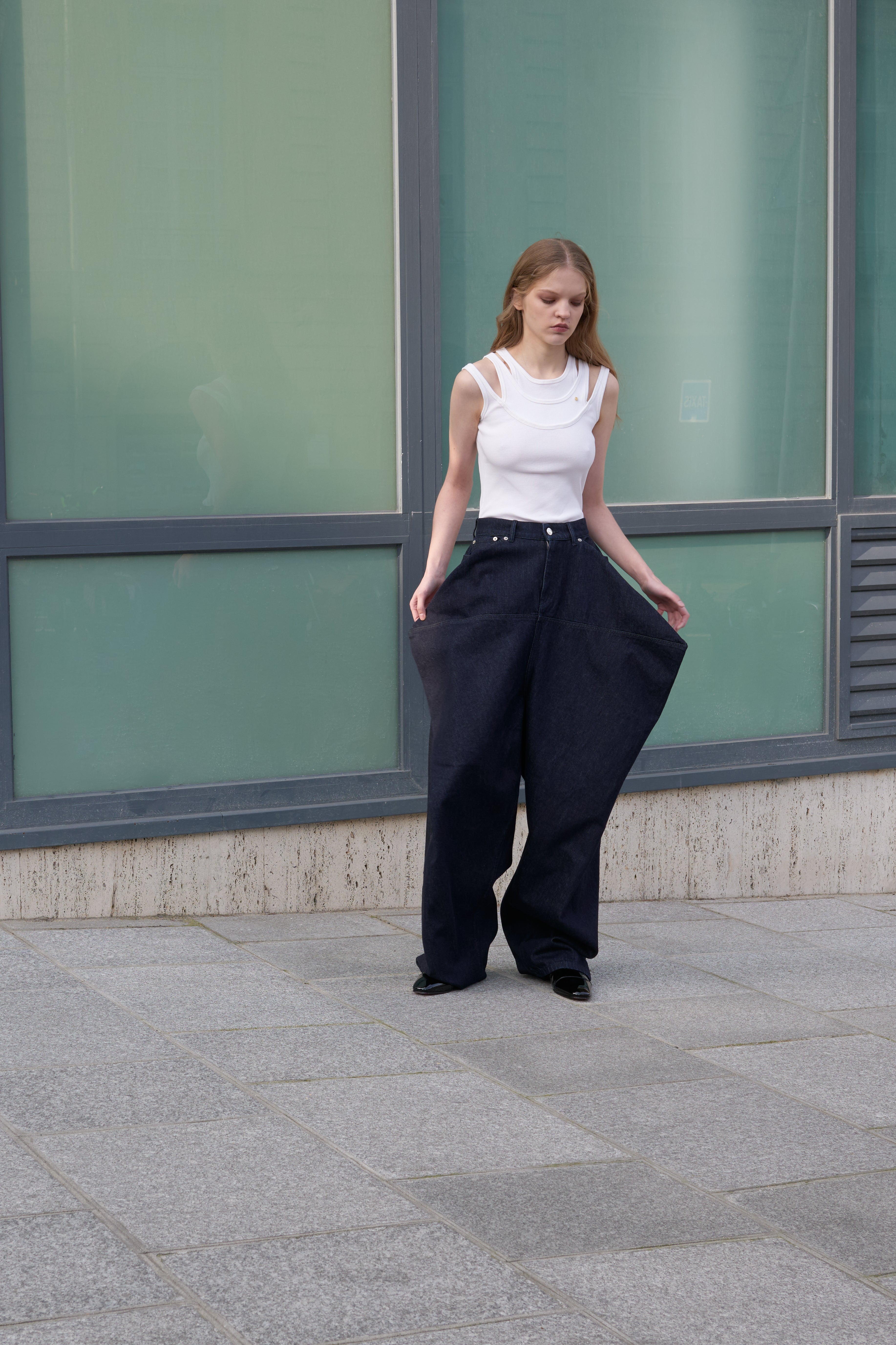 COUTURE VIERKANTE JEANS