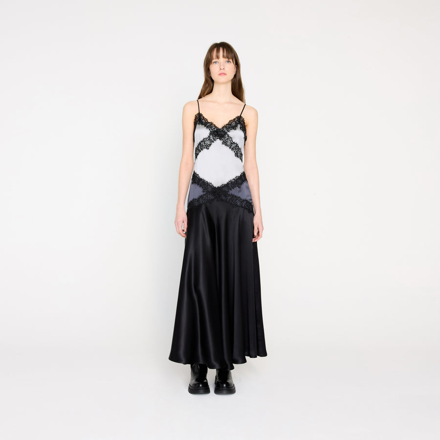 SILK LACE CAMI DRESS