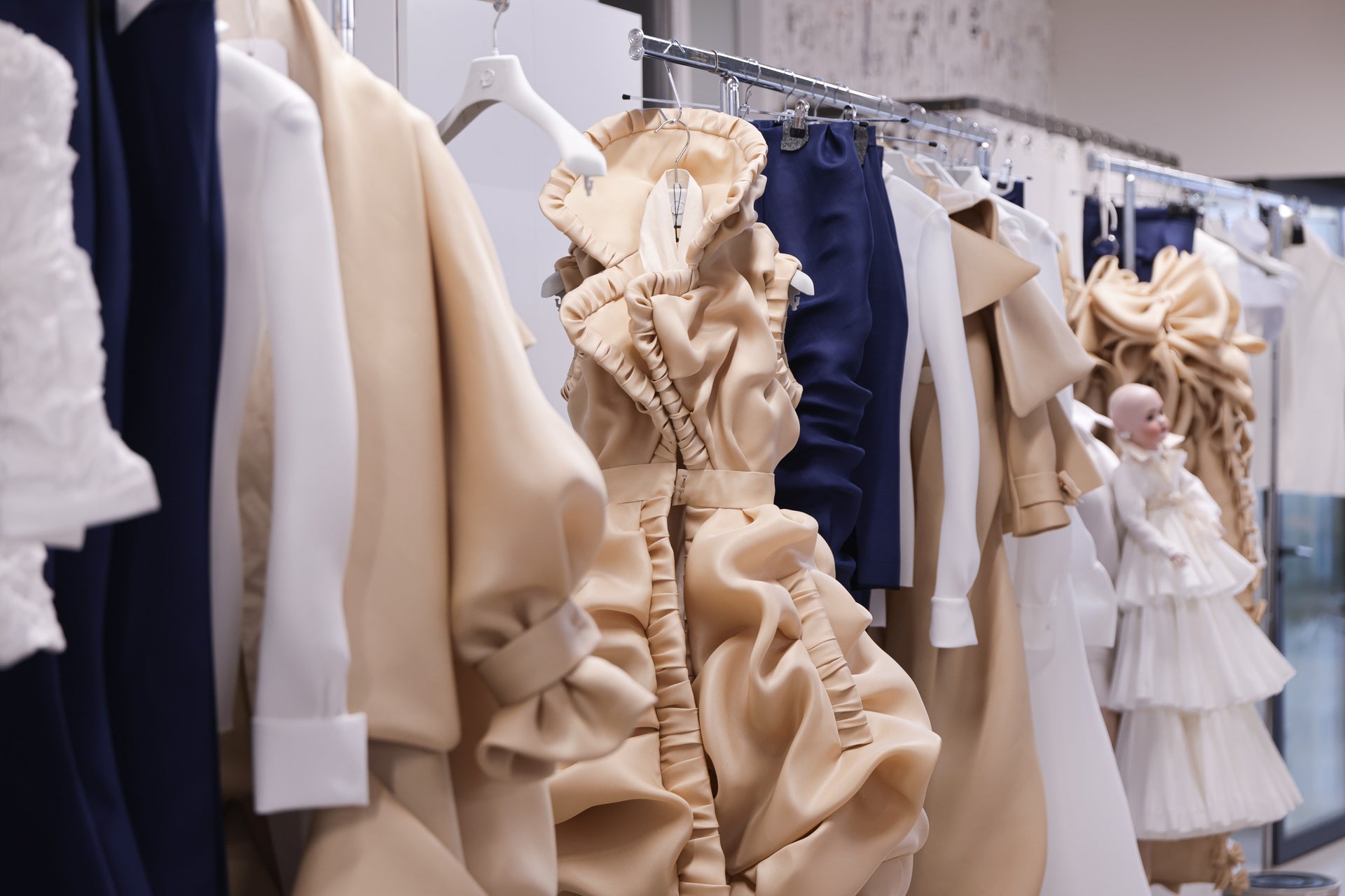 A shot of a collection inside an atelier.