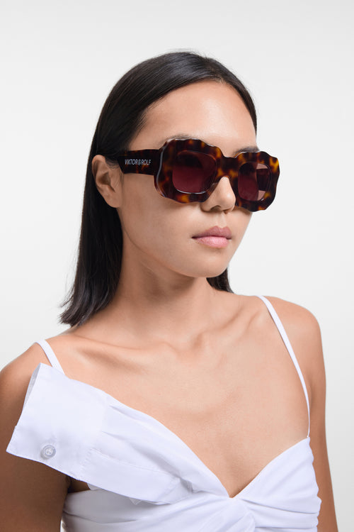 OVERSIZED ACETATE SUNGLASSES