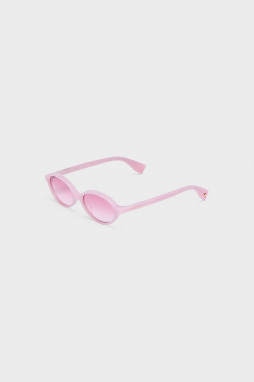 OVAL ACETATE SUNGLASSES