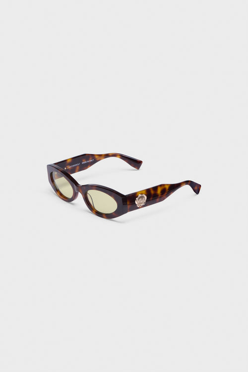 OVAL ACETATE SUNGLASSES