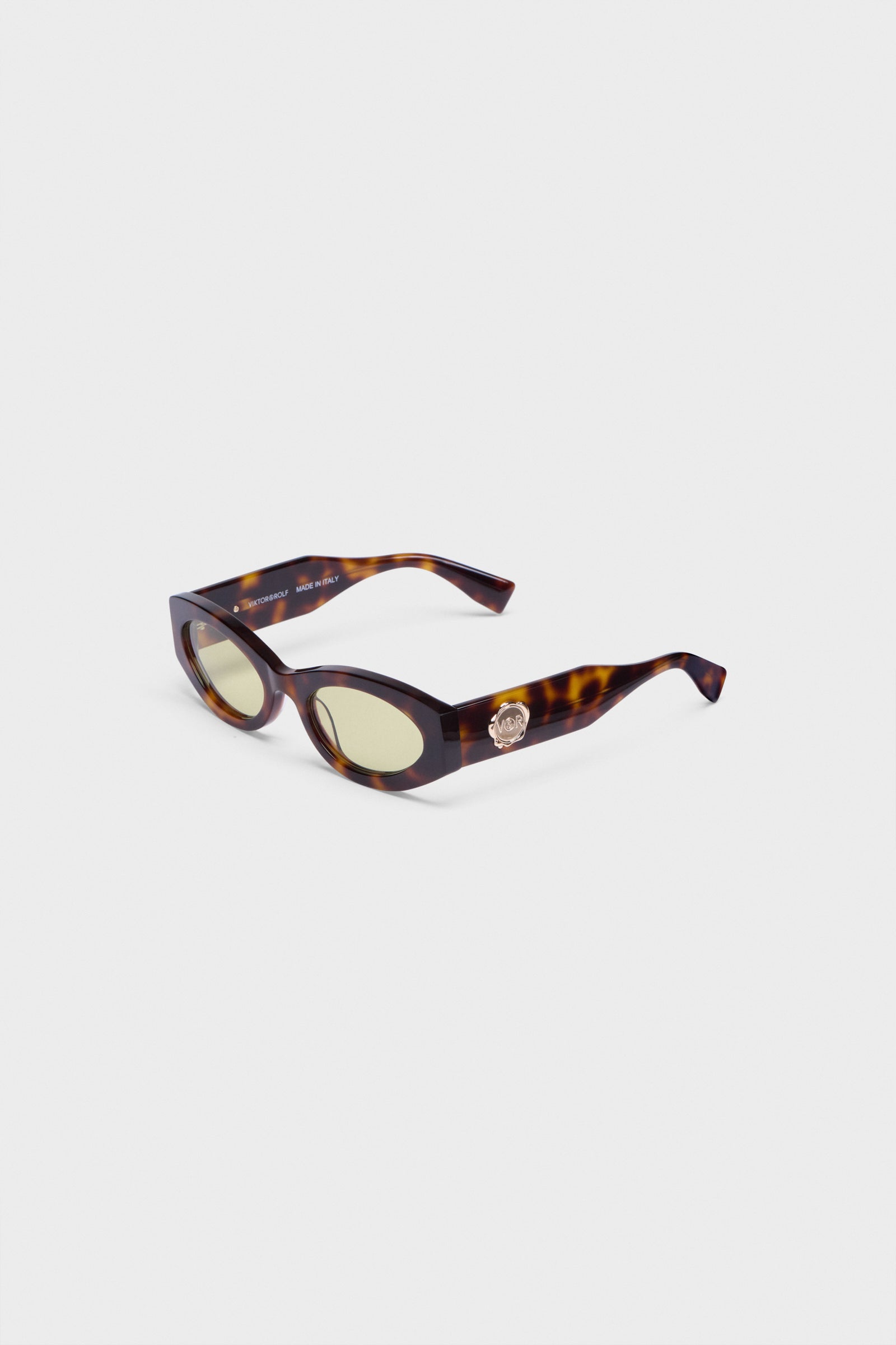 OVAL ACETATE SUNGLASSES