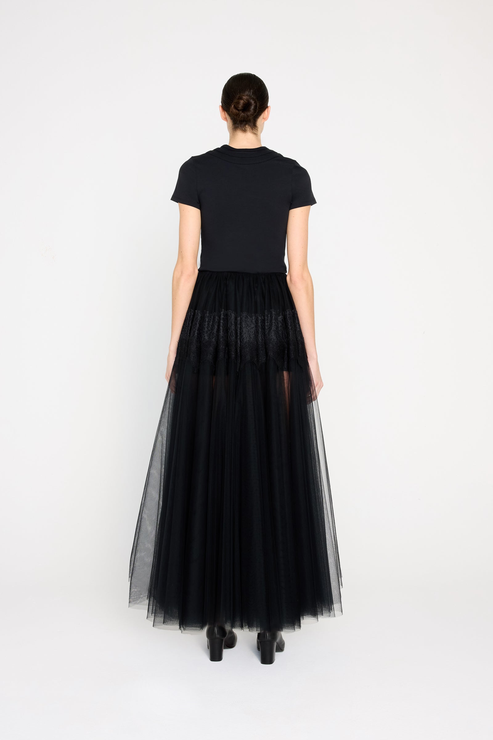 TULLE & LACE MAXI SKIRT