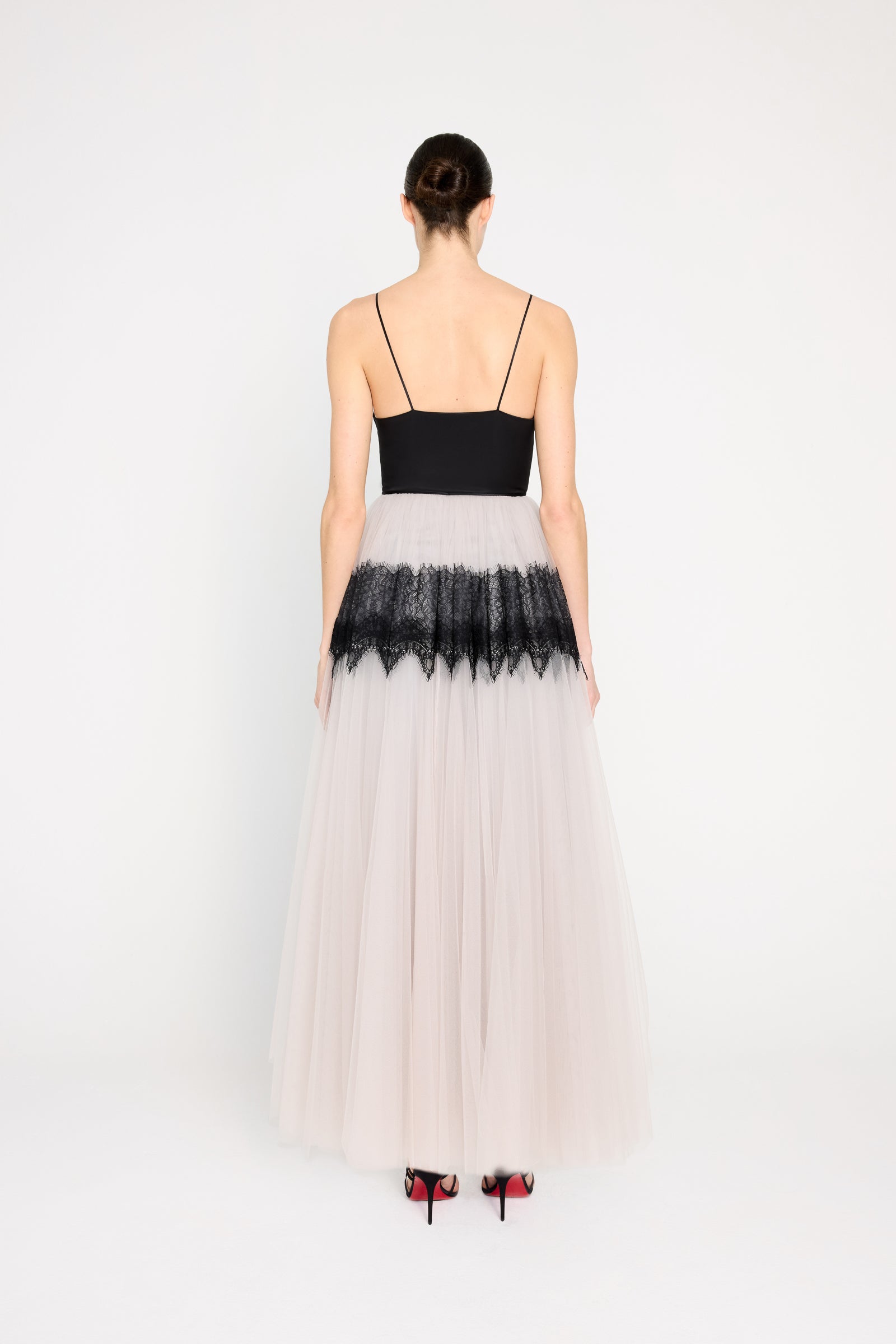 TULLE & LACE CAMI GOWN