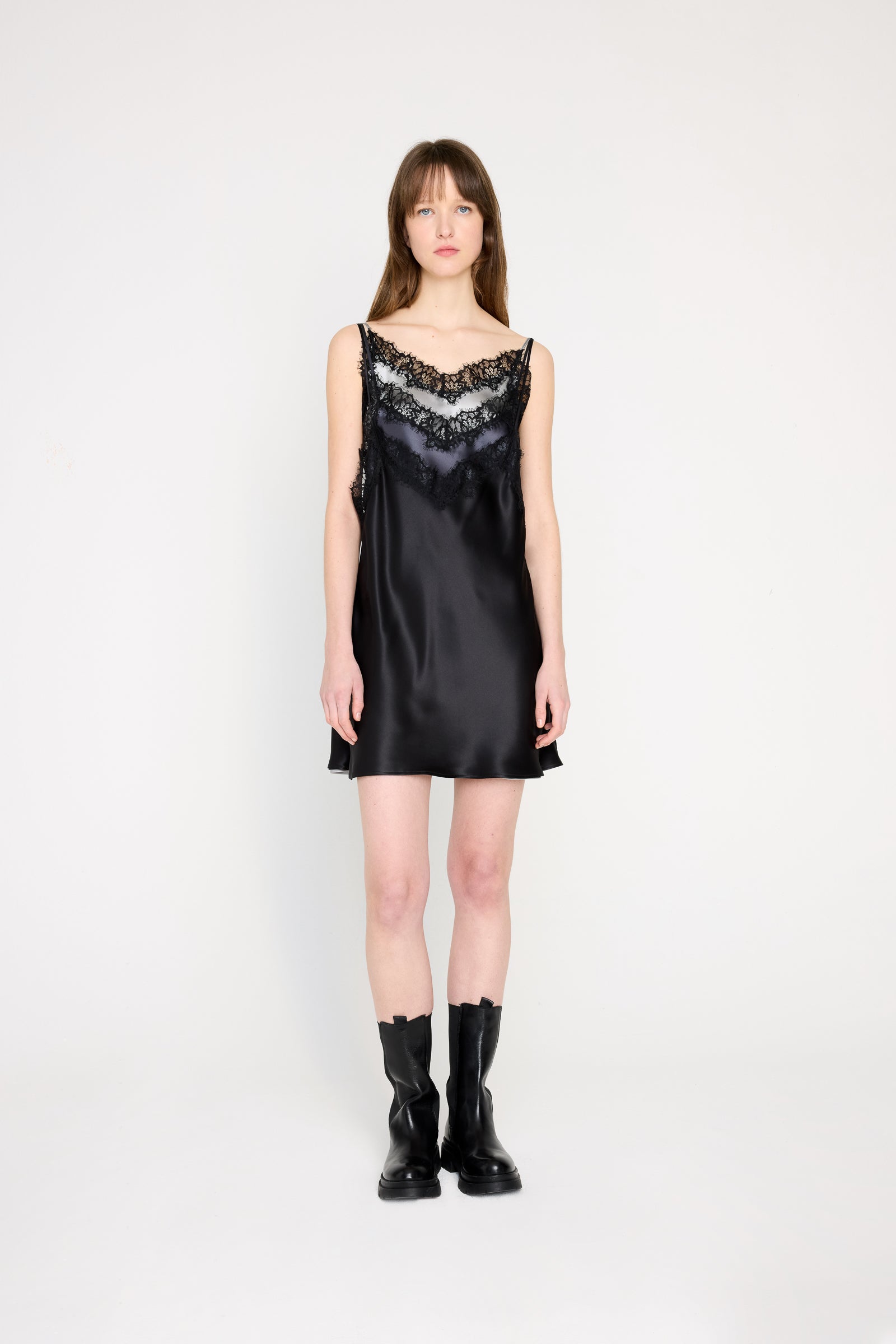 LACE MULTI LAYER CAMI DRESS