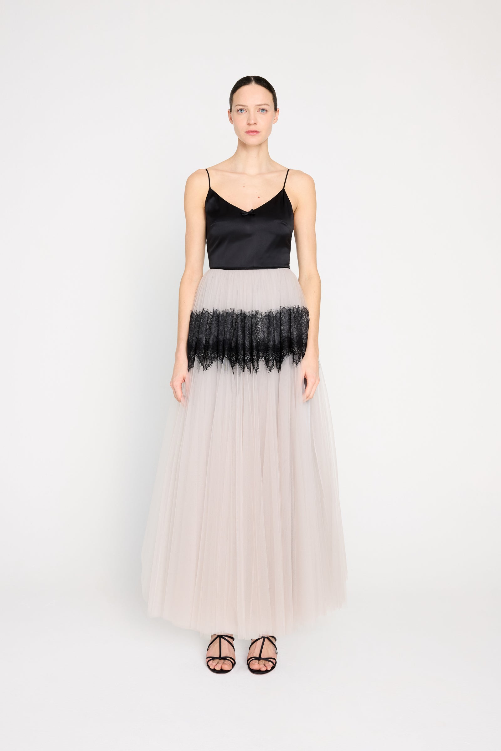 TULLE & LACE CAMI GOWN