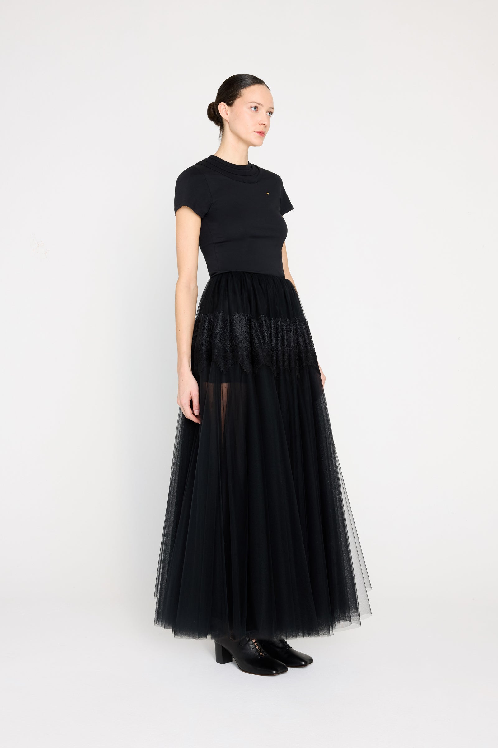 TULLE & LACE MAXI SKIRT