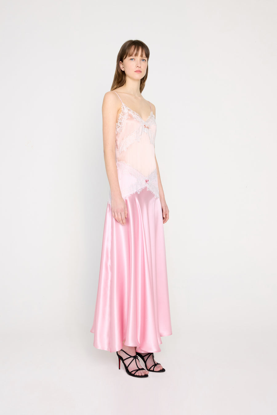 SILK LACE CAMI DRESS