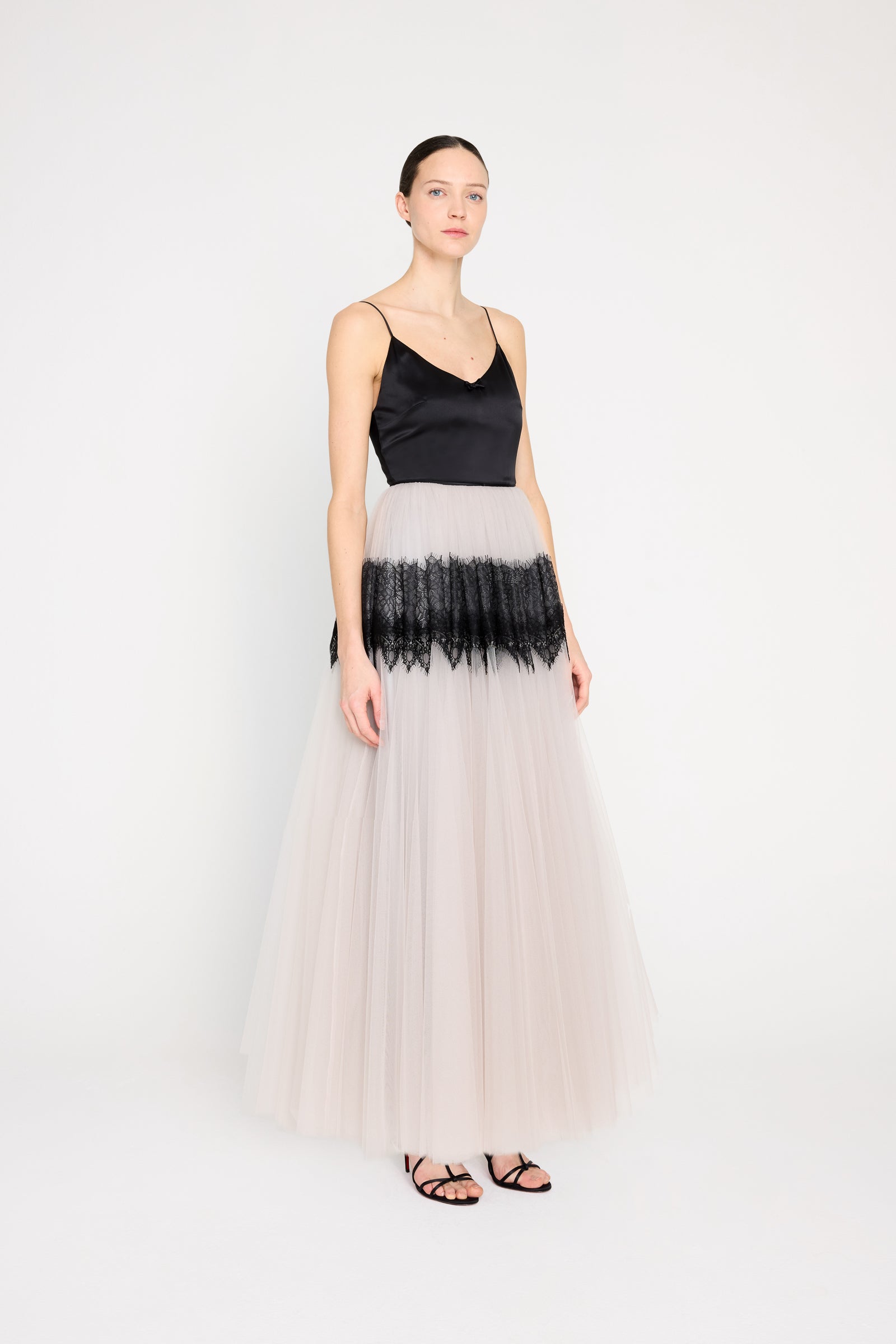 TULLE & LACE CAMI GOWN