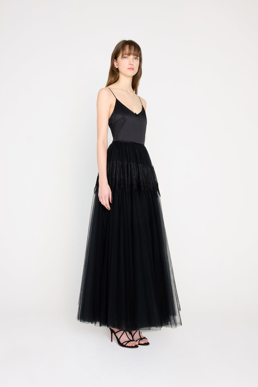 TULLE & LACE CAMI GOWN