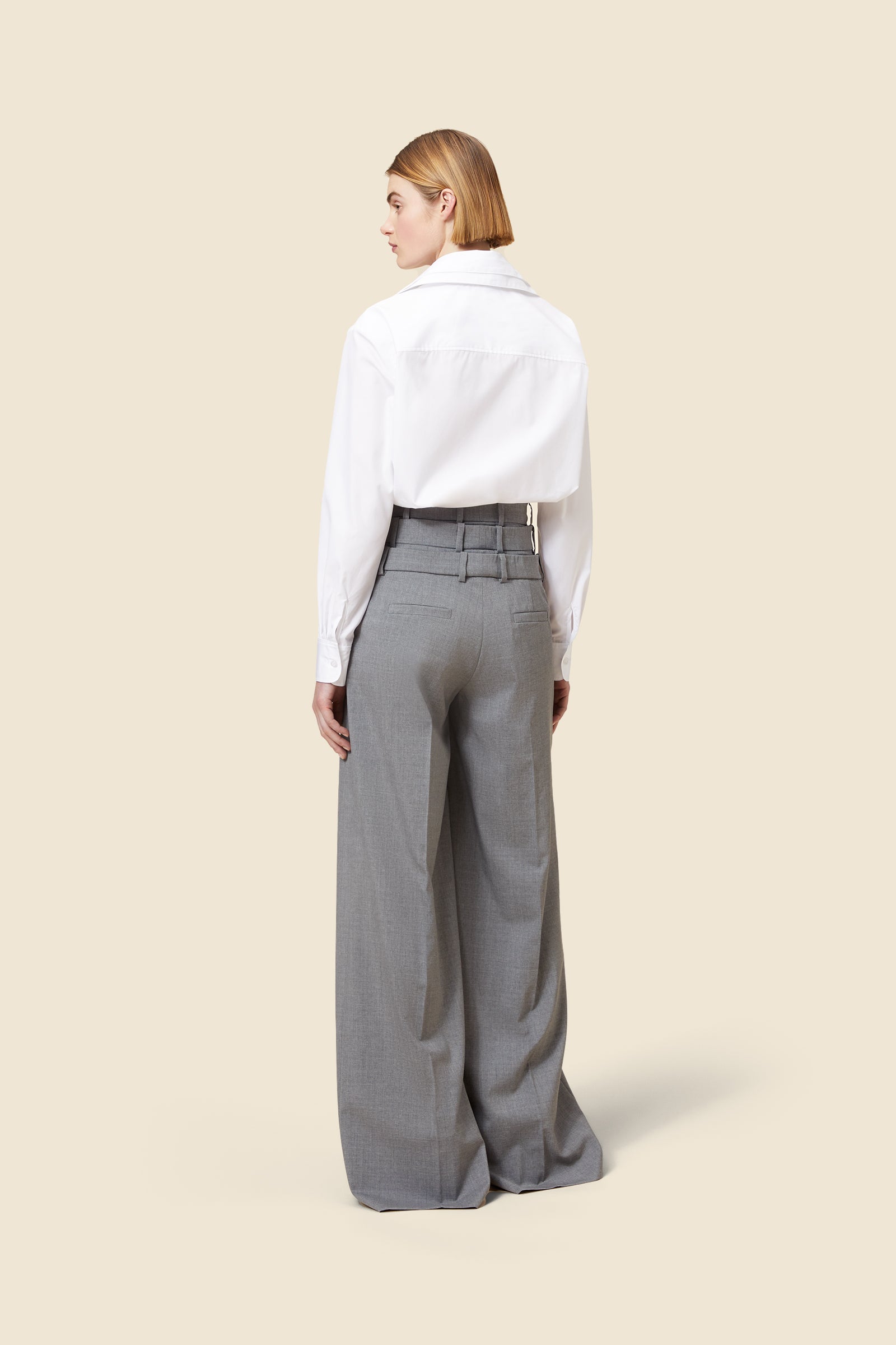The trouser is a classic staple with a viktor&rolf signature layering twist, inspired by the ‘one woman show’ haute couture collection