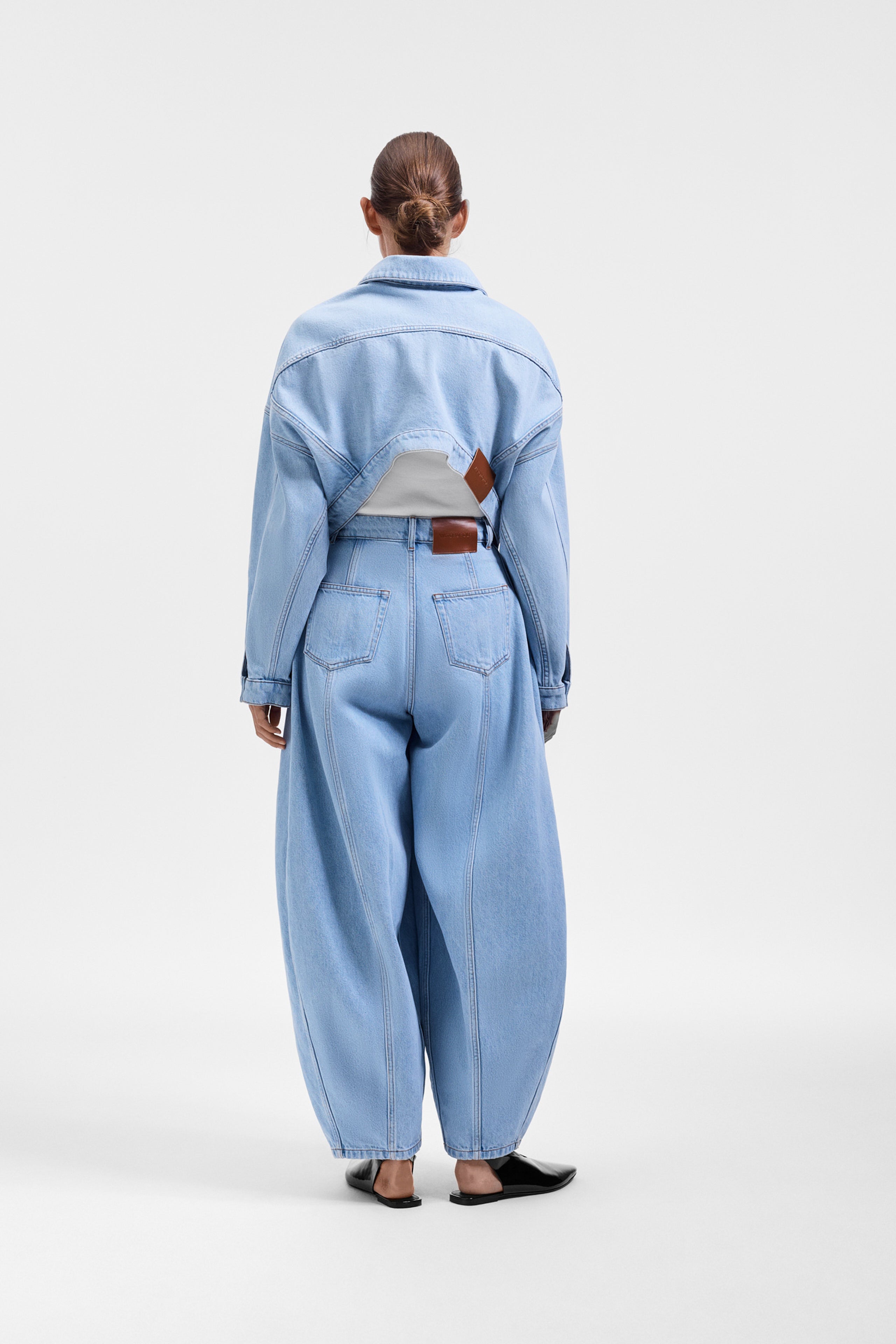 DENIM DRAGGED JACKET