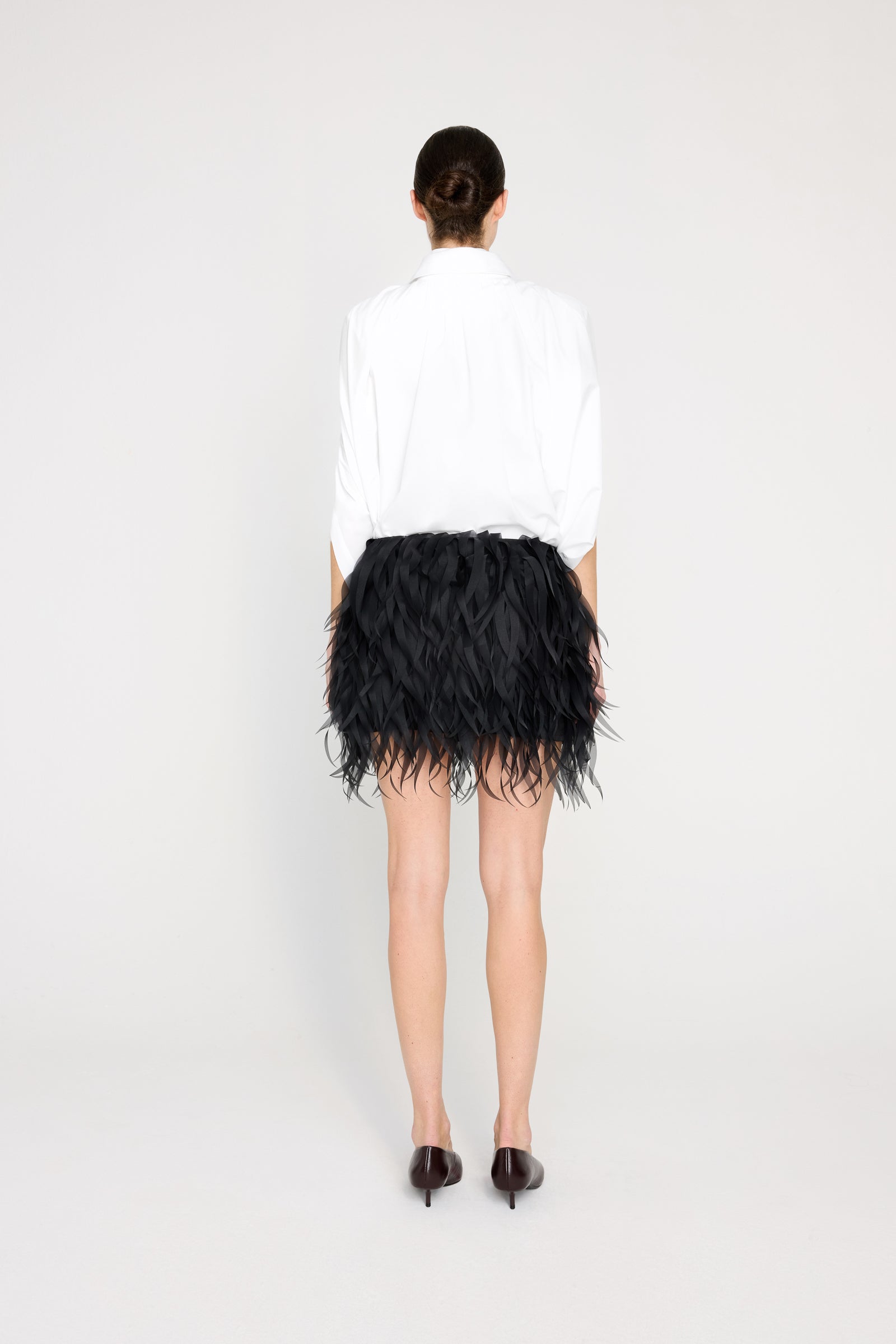 FEATHER MINI SKIRT