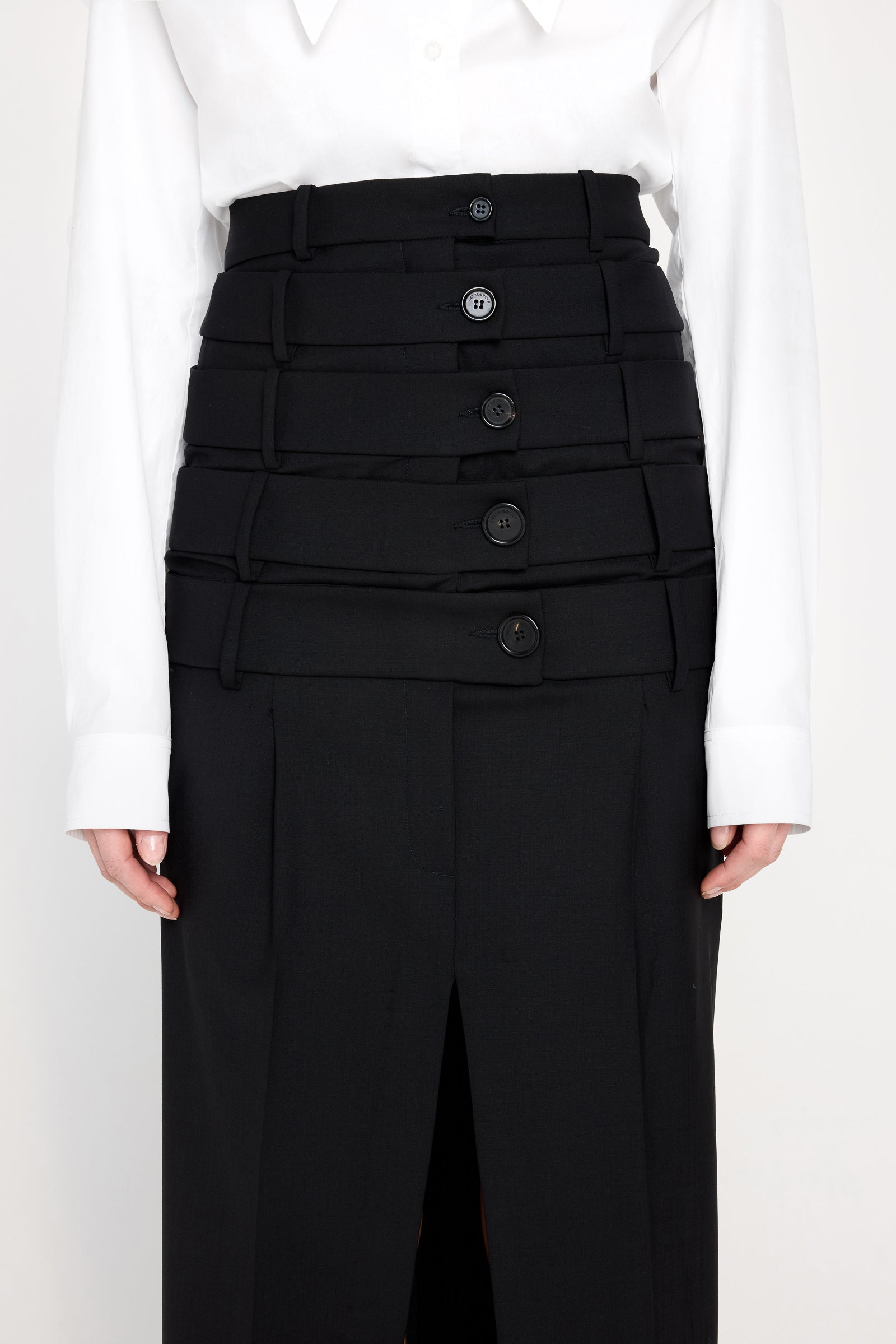 MULTI-LAYERED TROUSERS SKIRT