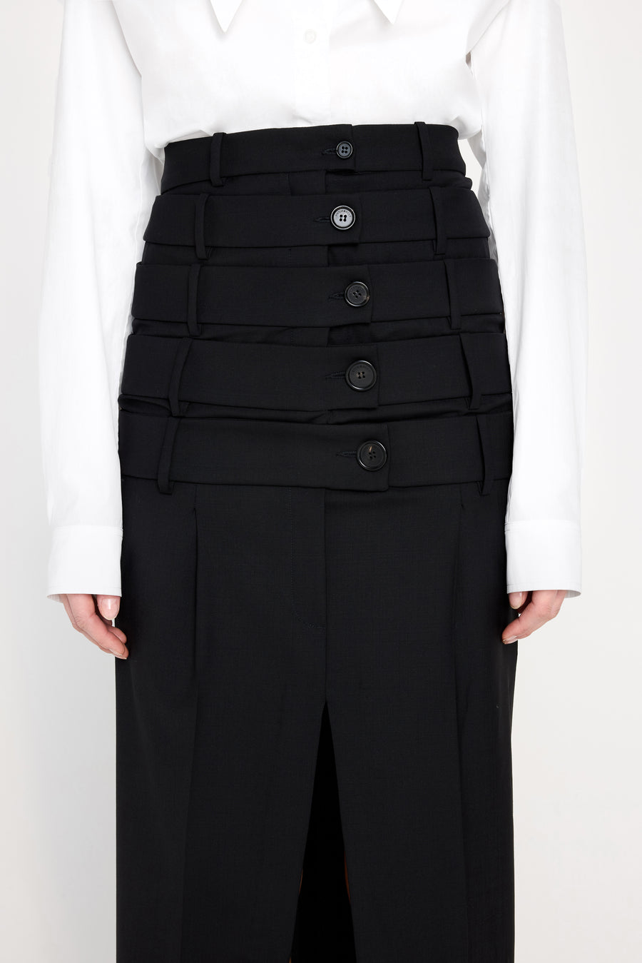 MULTI-LAYERED TROUSERS SKIRT