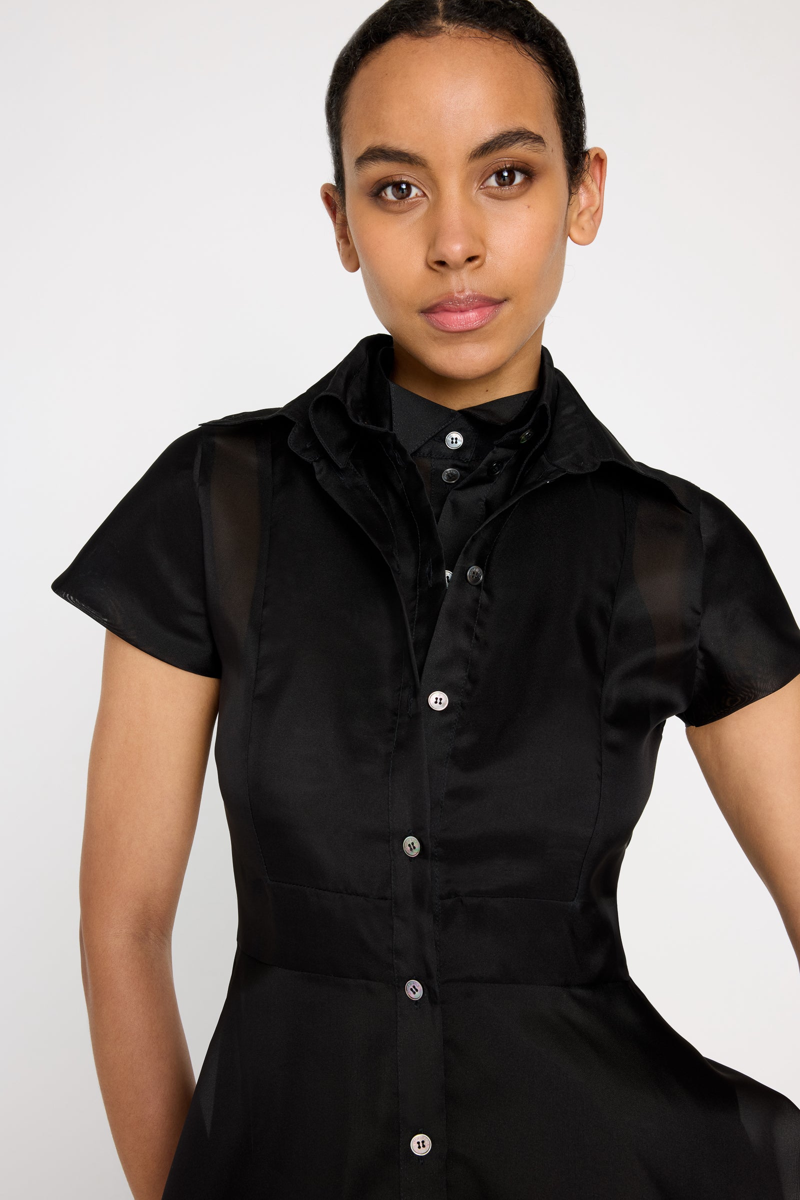 MULTI-LAYERED SHIRT DRESS
