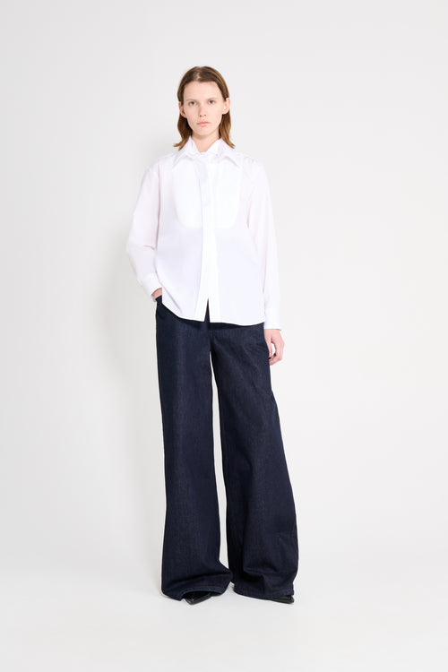 MULTI-LAYERED POPLIN SHIRT