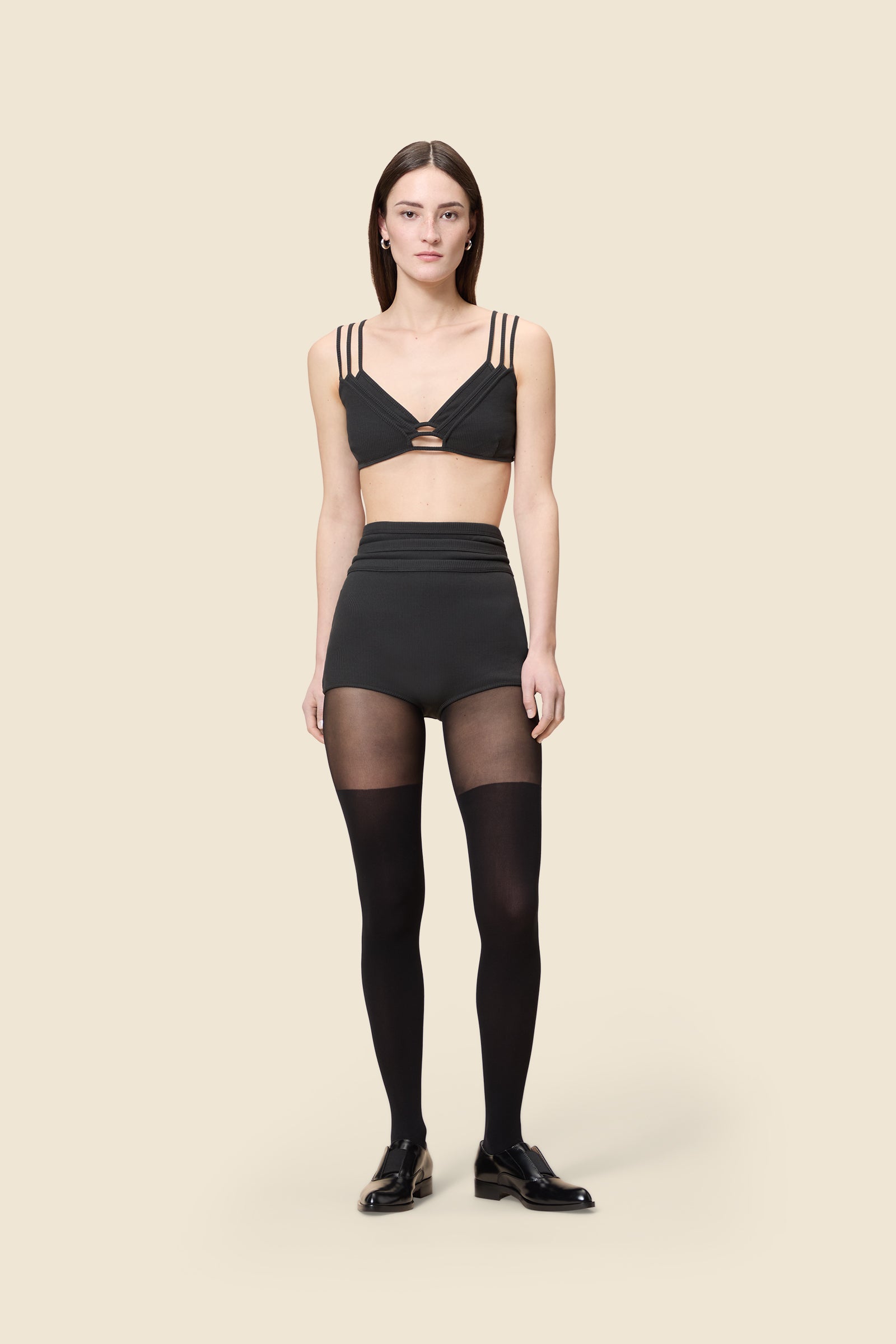 The bralette is a classic staple with a viktor&rolf signature layering twist, inspired by the ‘embodiment’ haute couture collection
