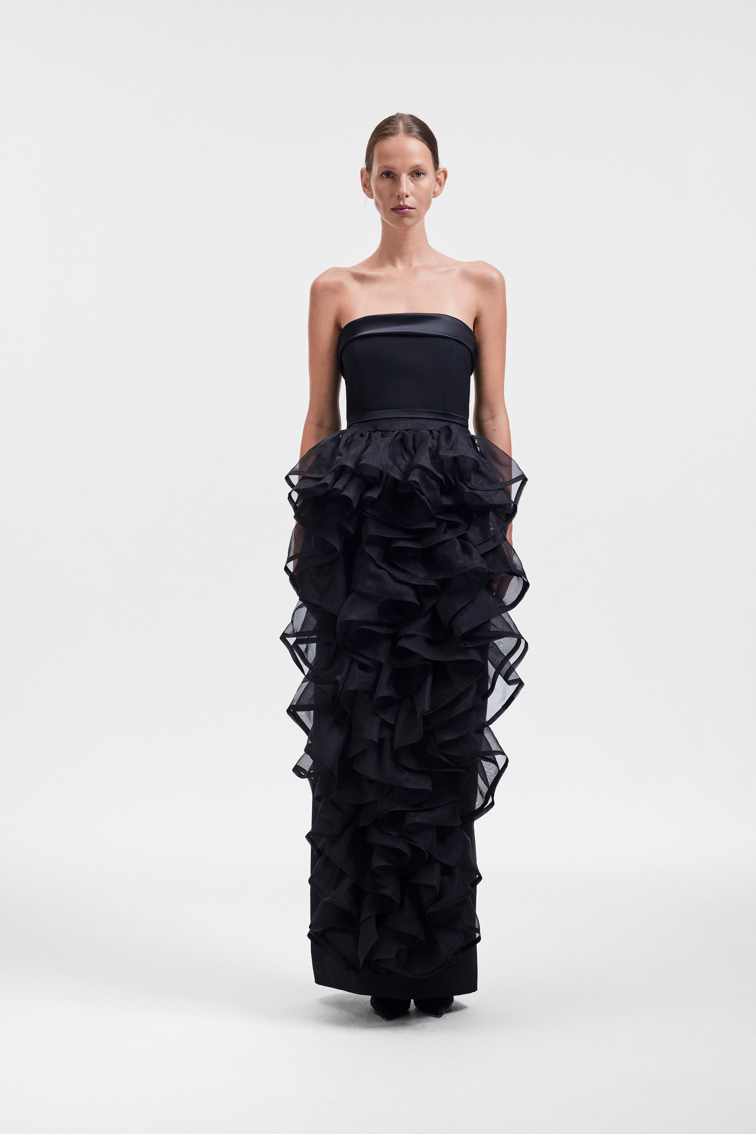 CORSET VOLANT MAXI GOWN