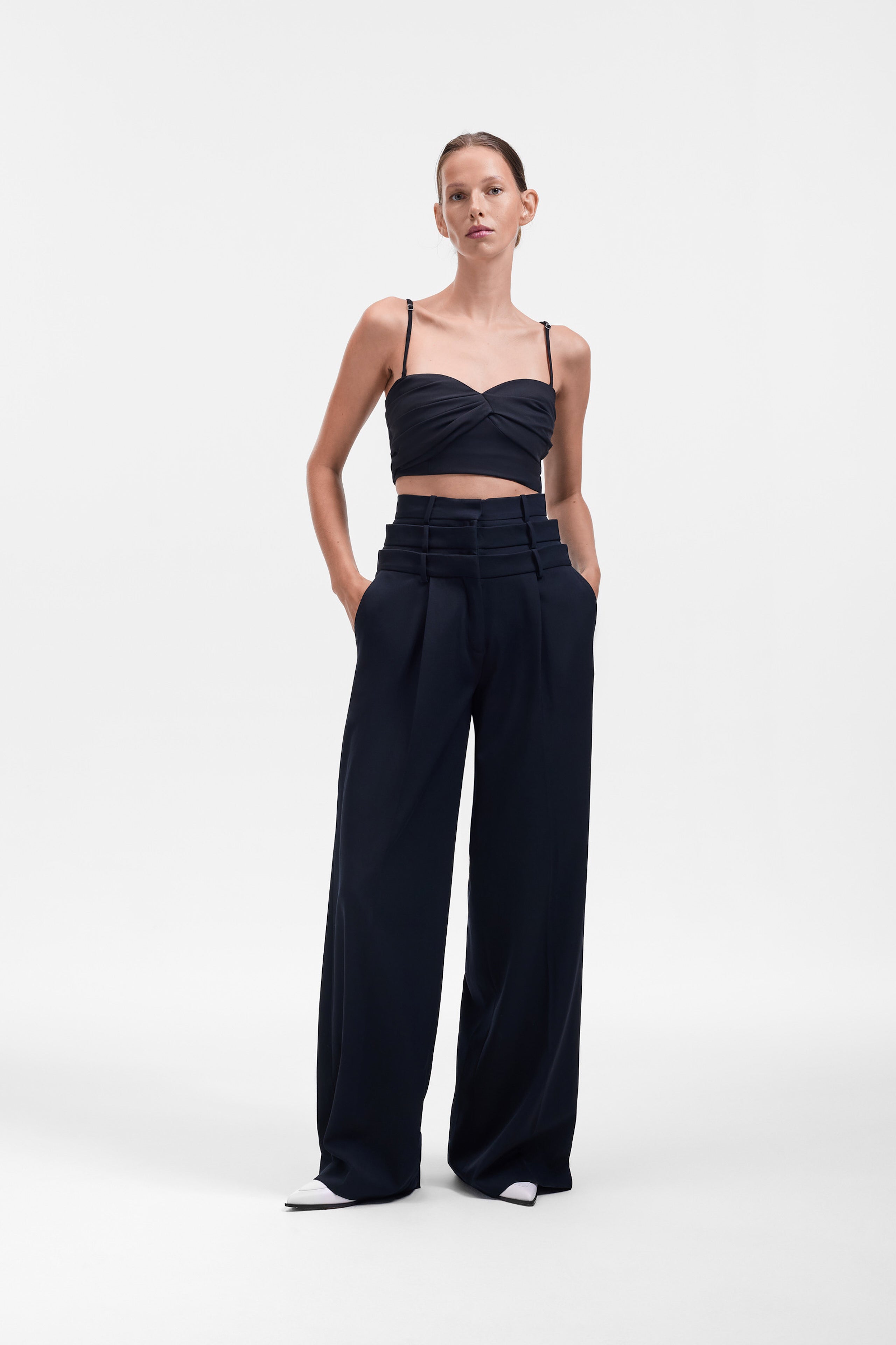 LINEN-SILK BLEND BRALETTE