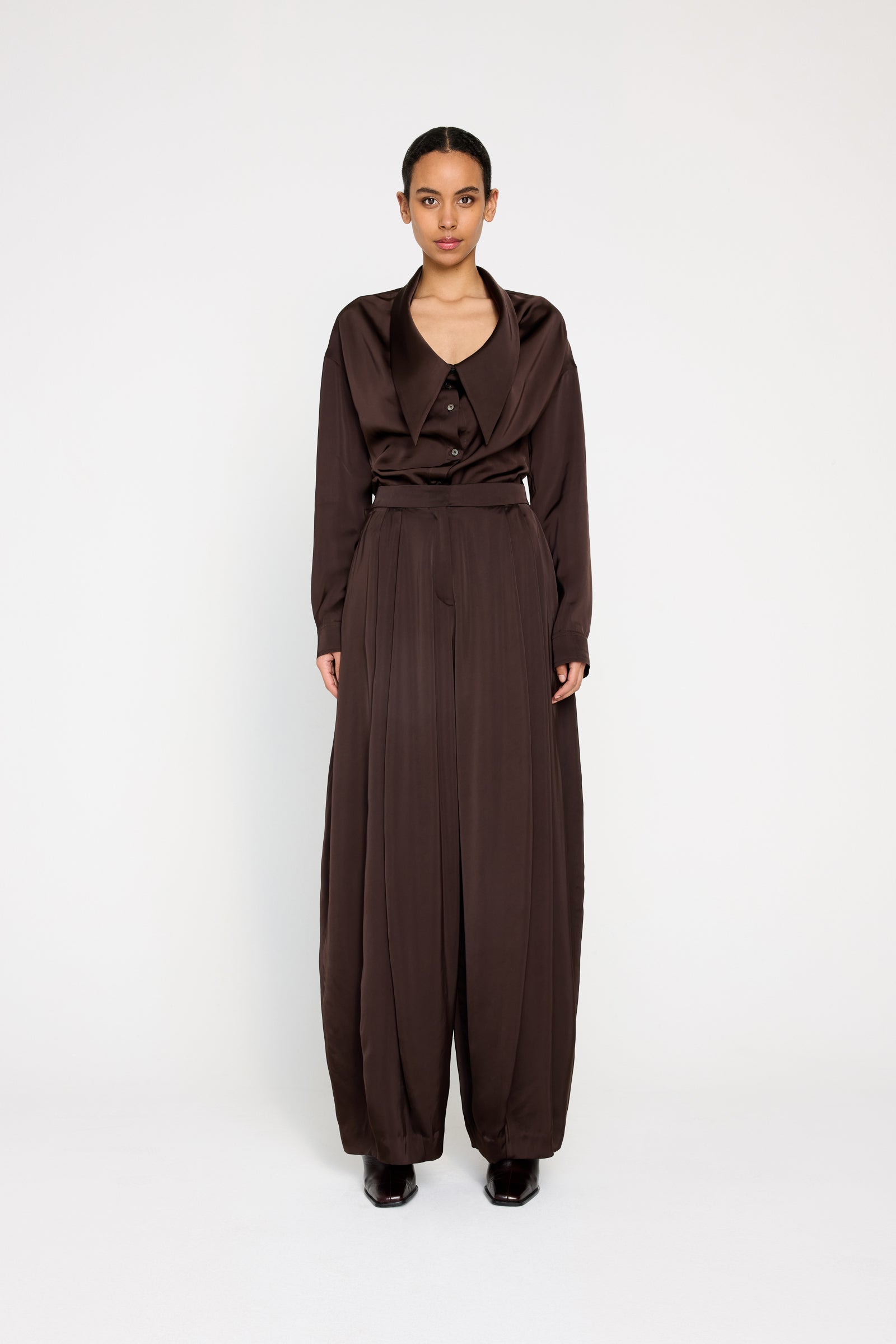 PLEATED VOLUME BALLOON TROUSERS