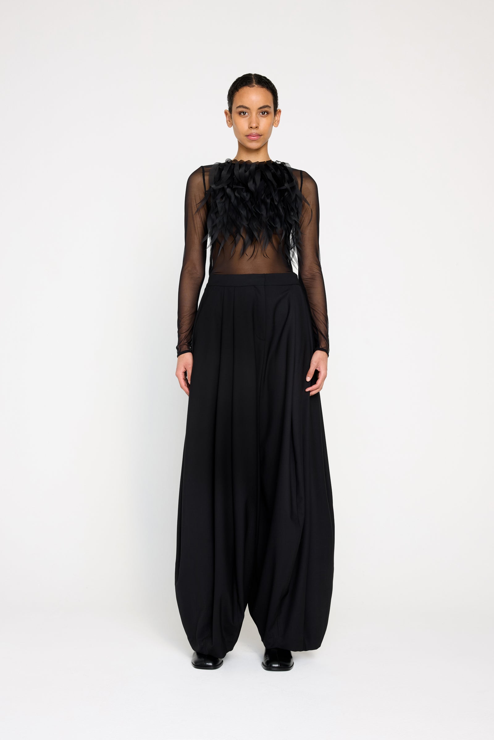 PLEATED VOLUME BALLOON TROUSERS