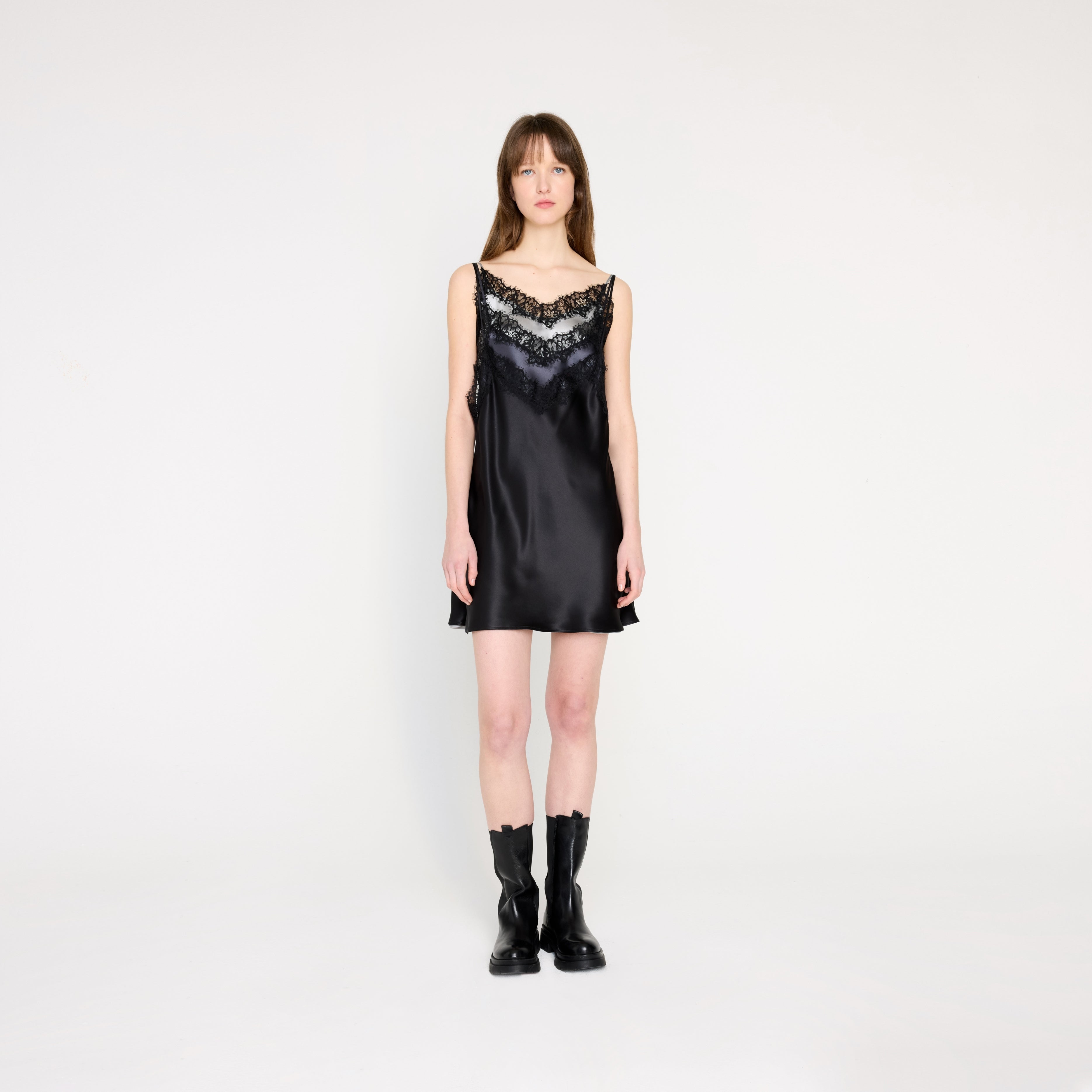 LACE MULTI LAYER CAMI DRESS