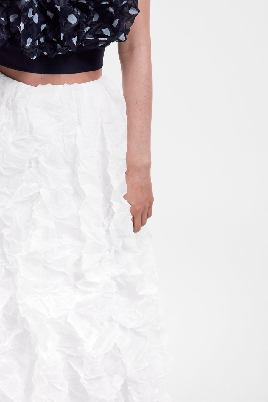 CRINKLE ORGANZA SKIRT