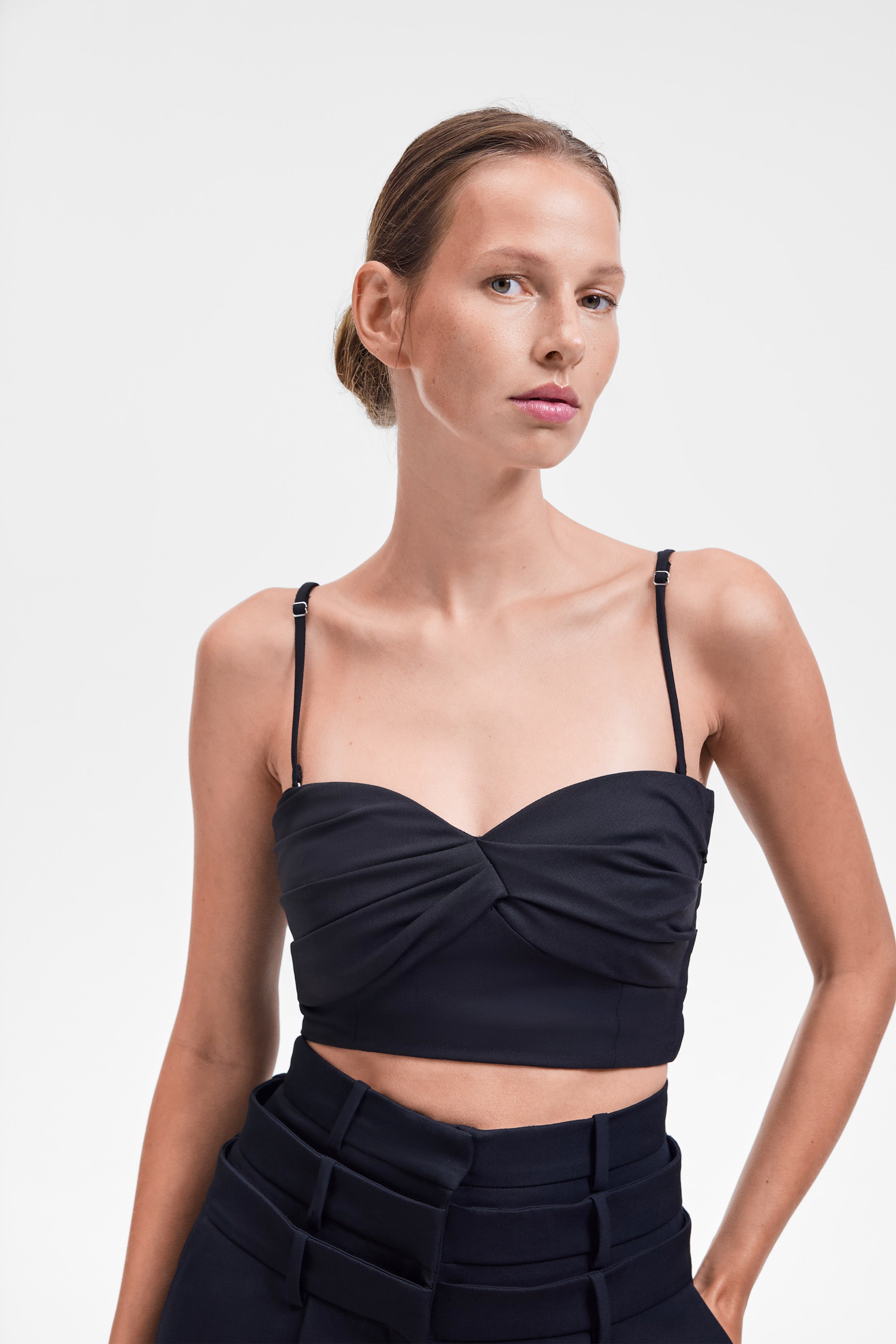 LINEN-SILK BLEND BRALETTE
