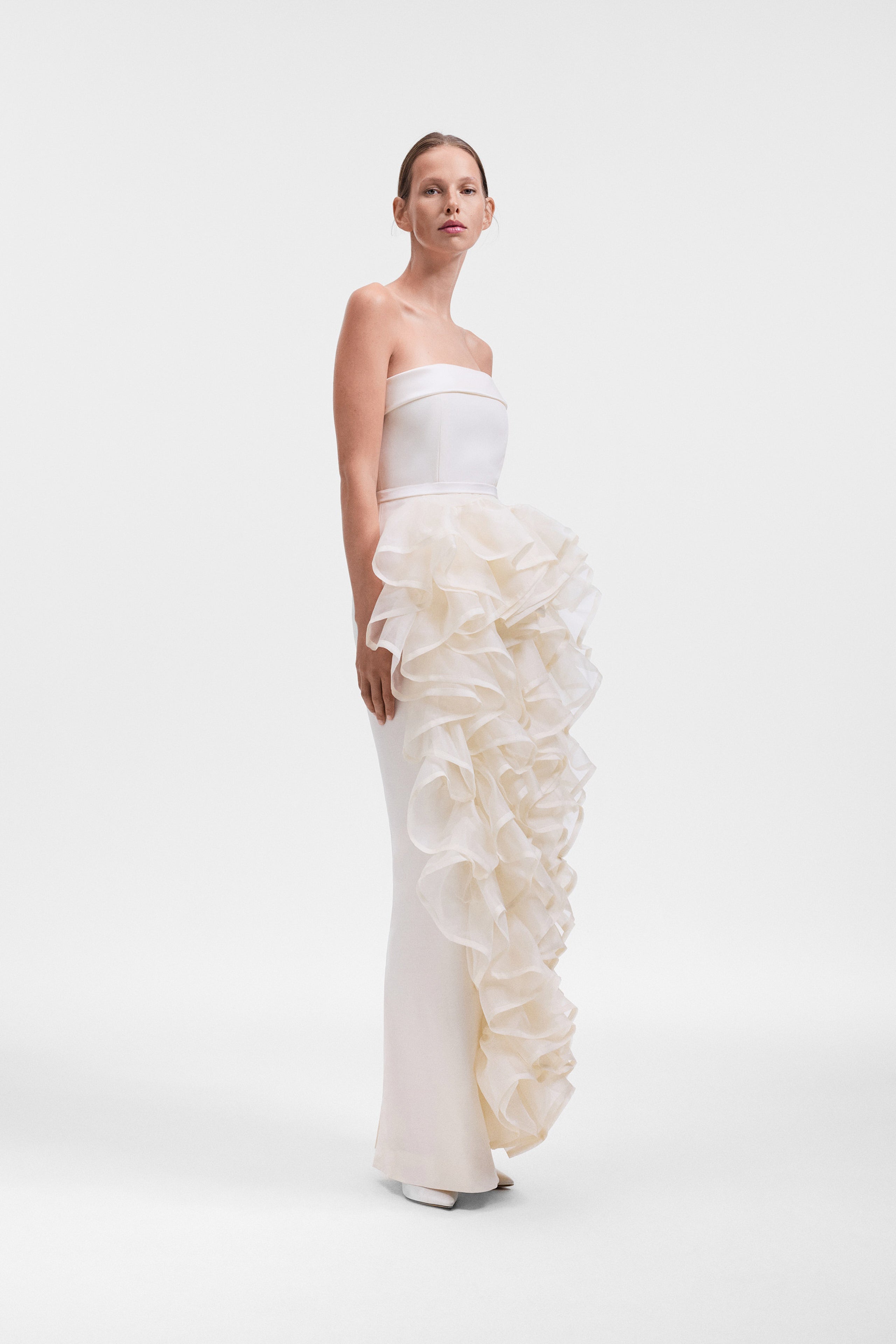 CORSET VOLANT MAXI GOWN