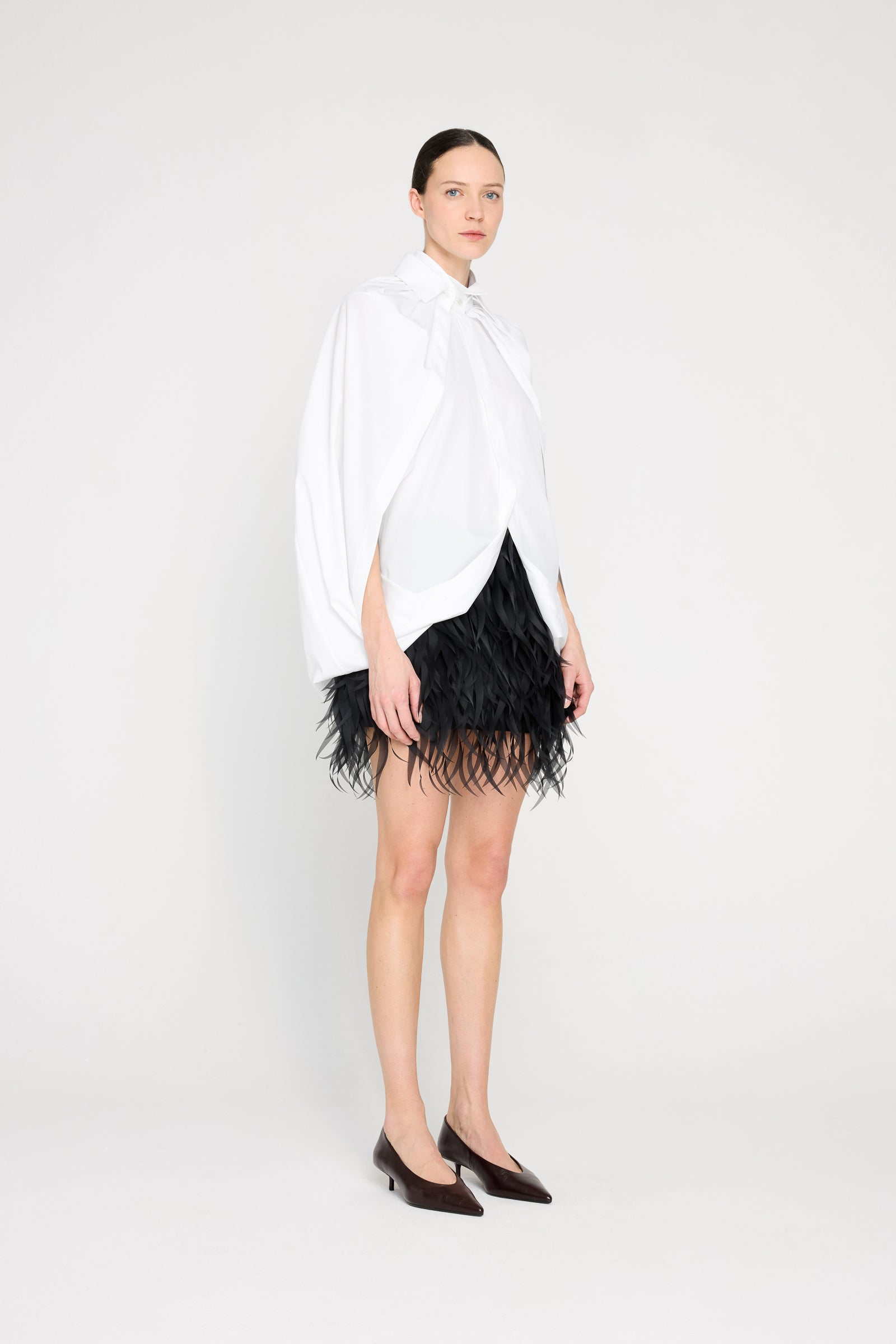 FEATHER MINI SKIRT
