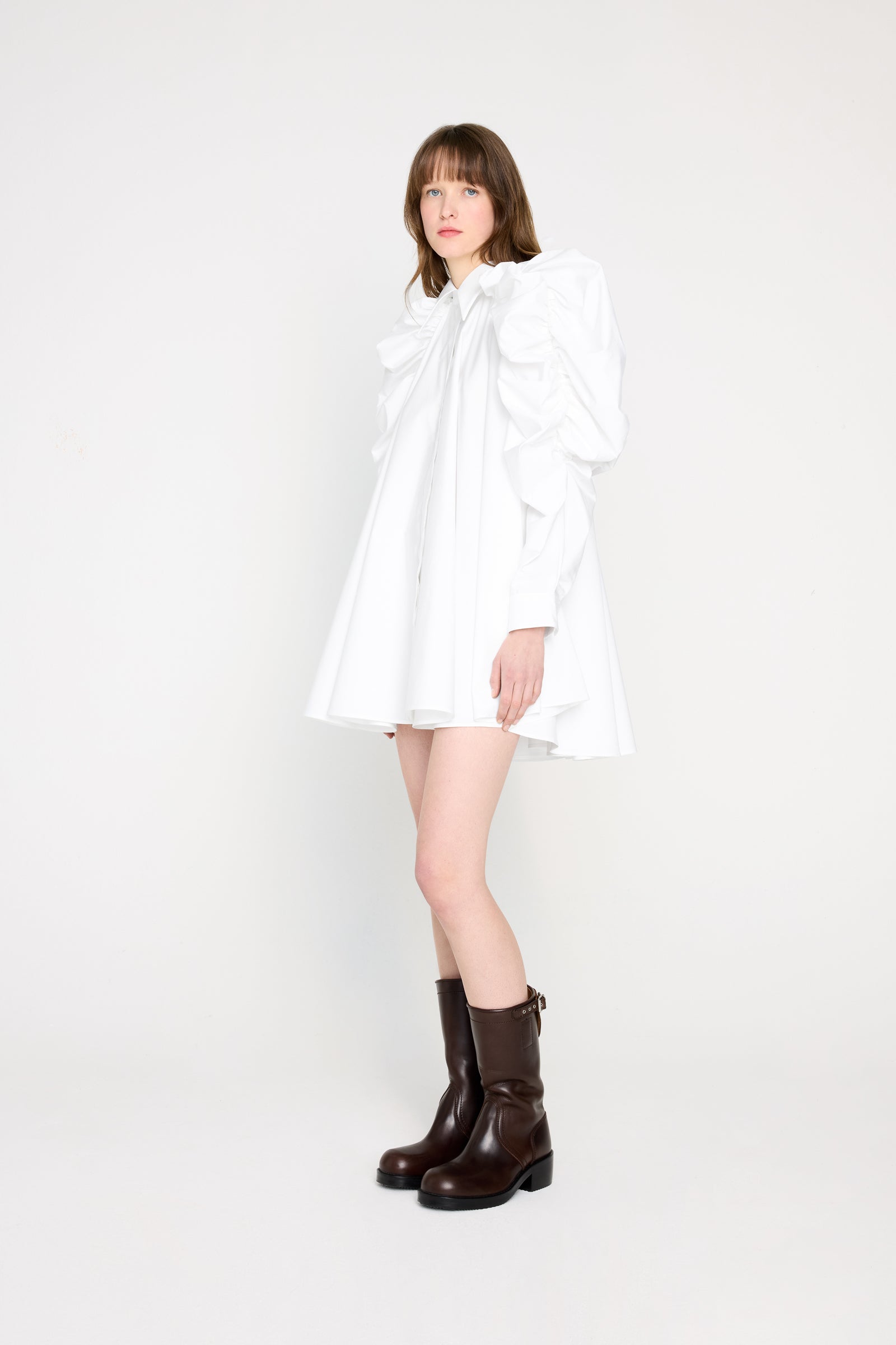 PUMPKIN SHIRT DRESS