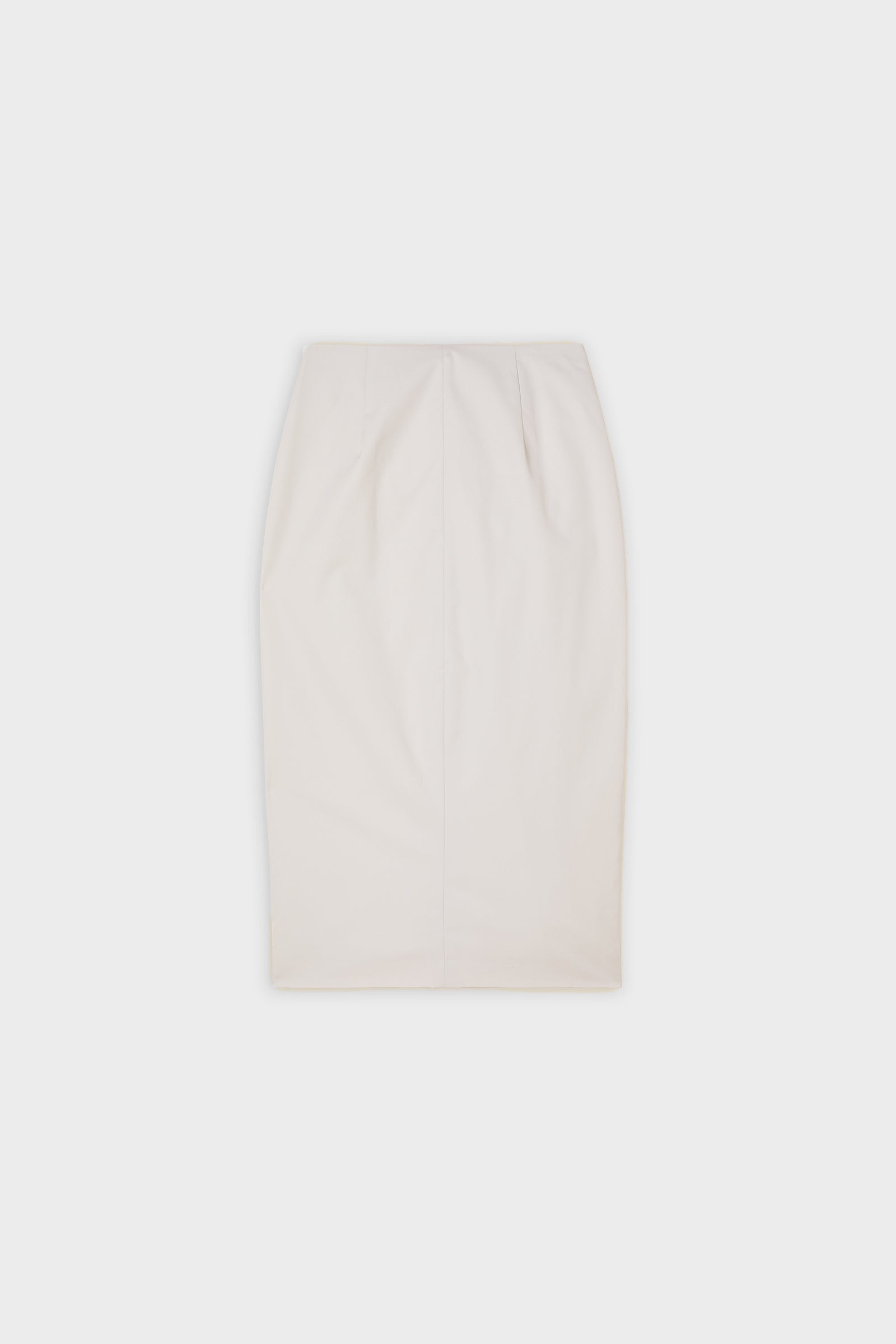 White skirt on a white background.