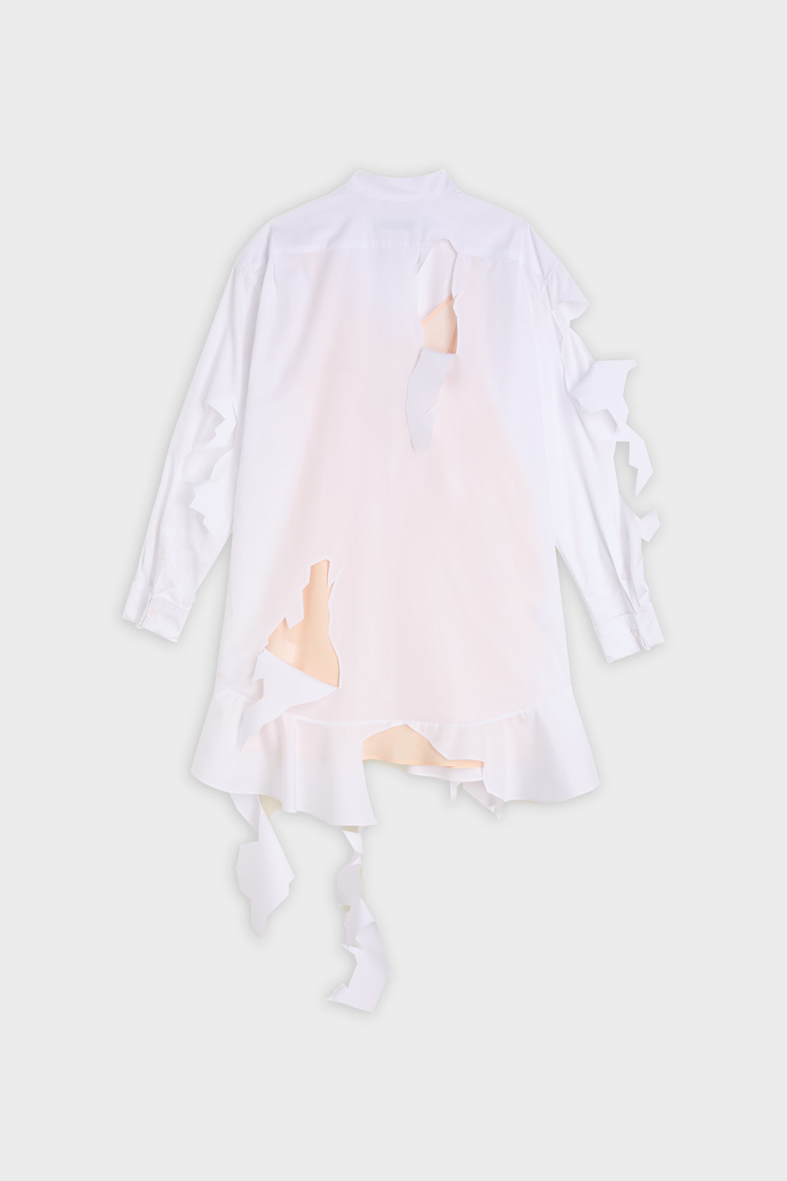 CUT OUT POPLIN SHIRT