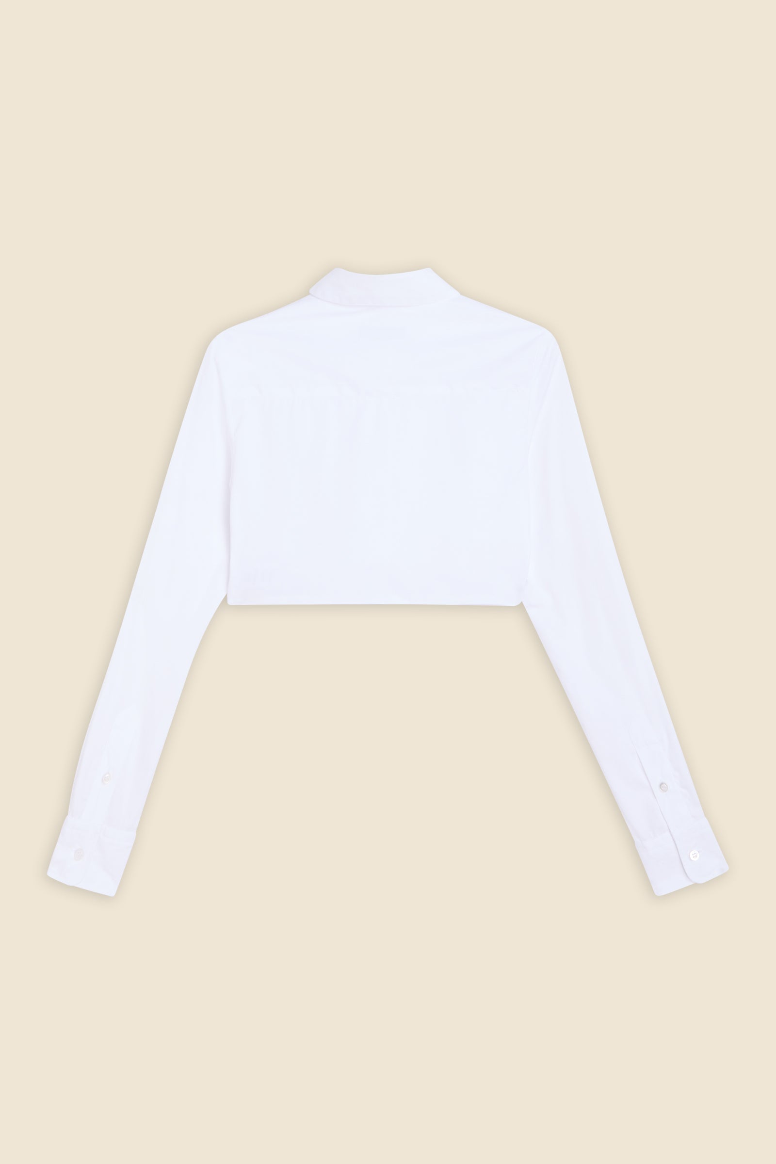 PLEATED POPLIN SHIRT