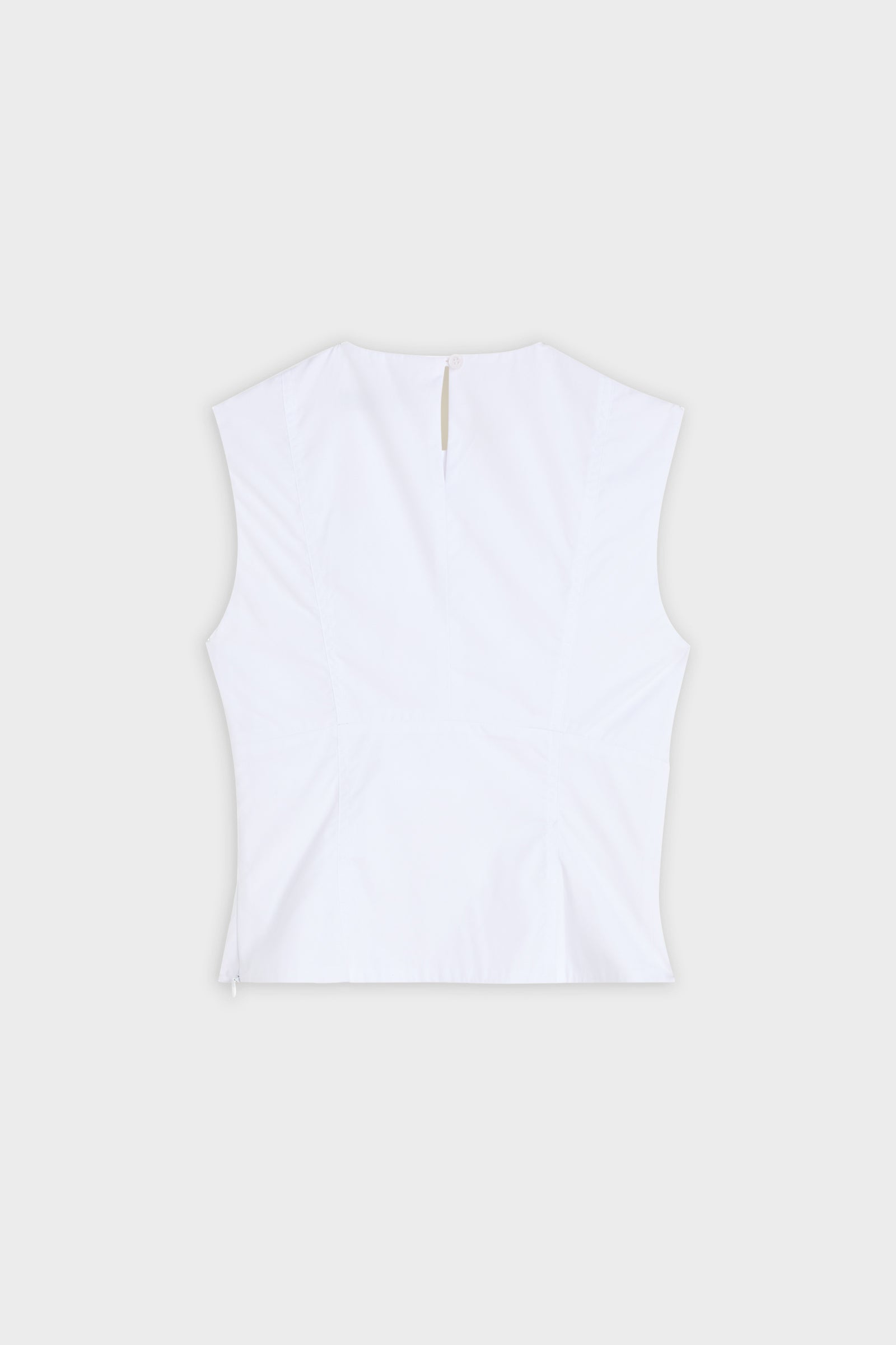 PLEATED POPLIN BLOUSE