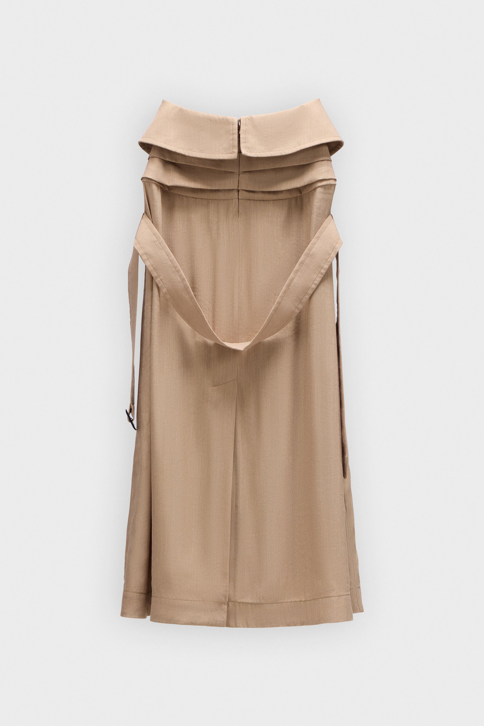 MIDIROK MET GEKNOOPTE MOUWEN