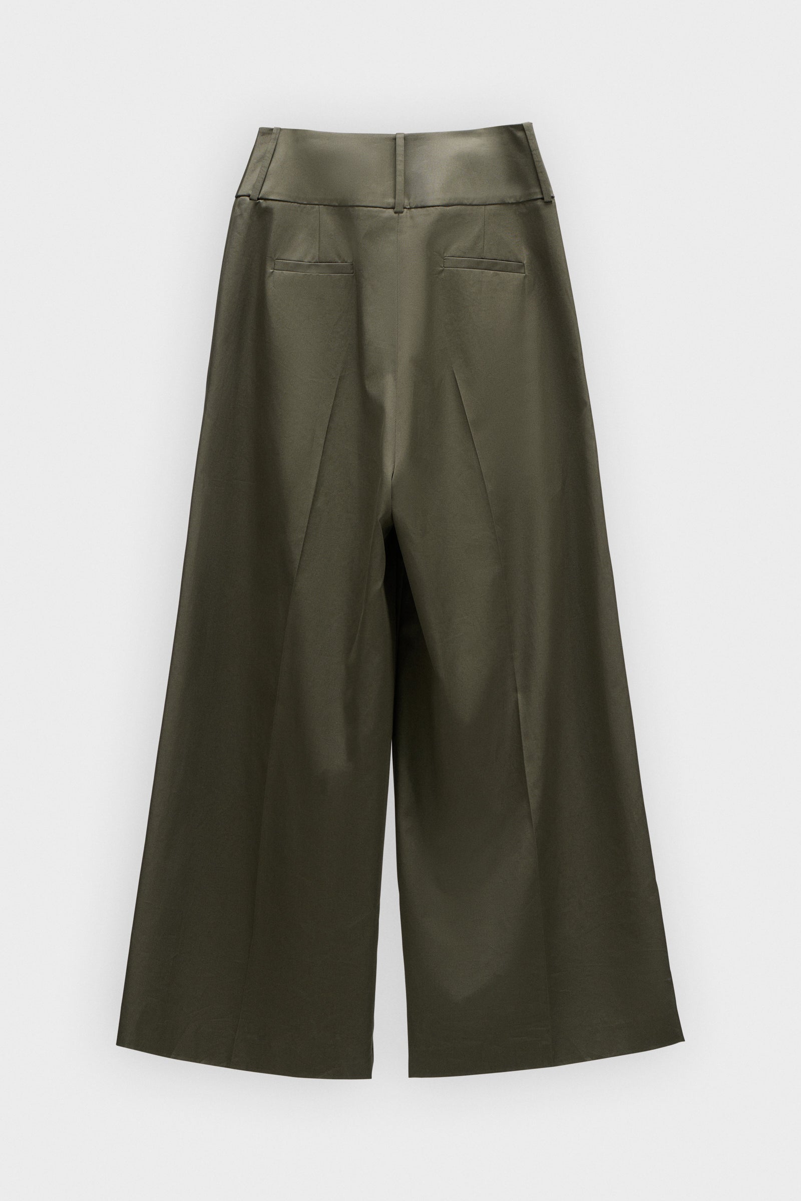 DRAGGED GABARDINE TROUSERS