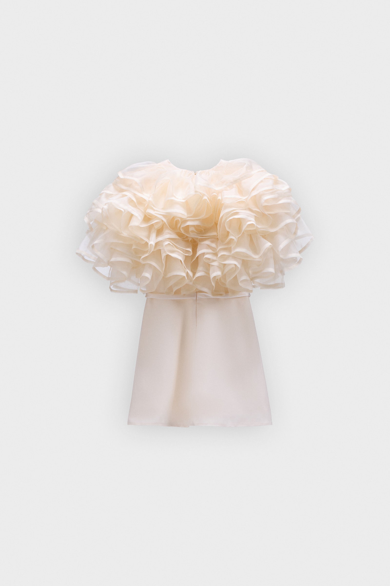 VOLANT ORGANZA MINI DRESS