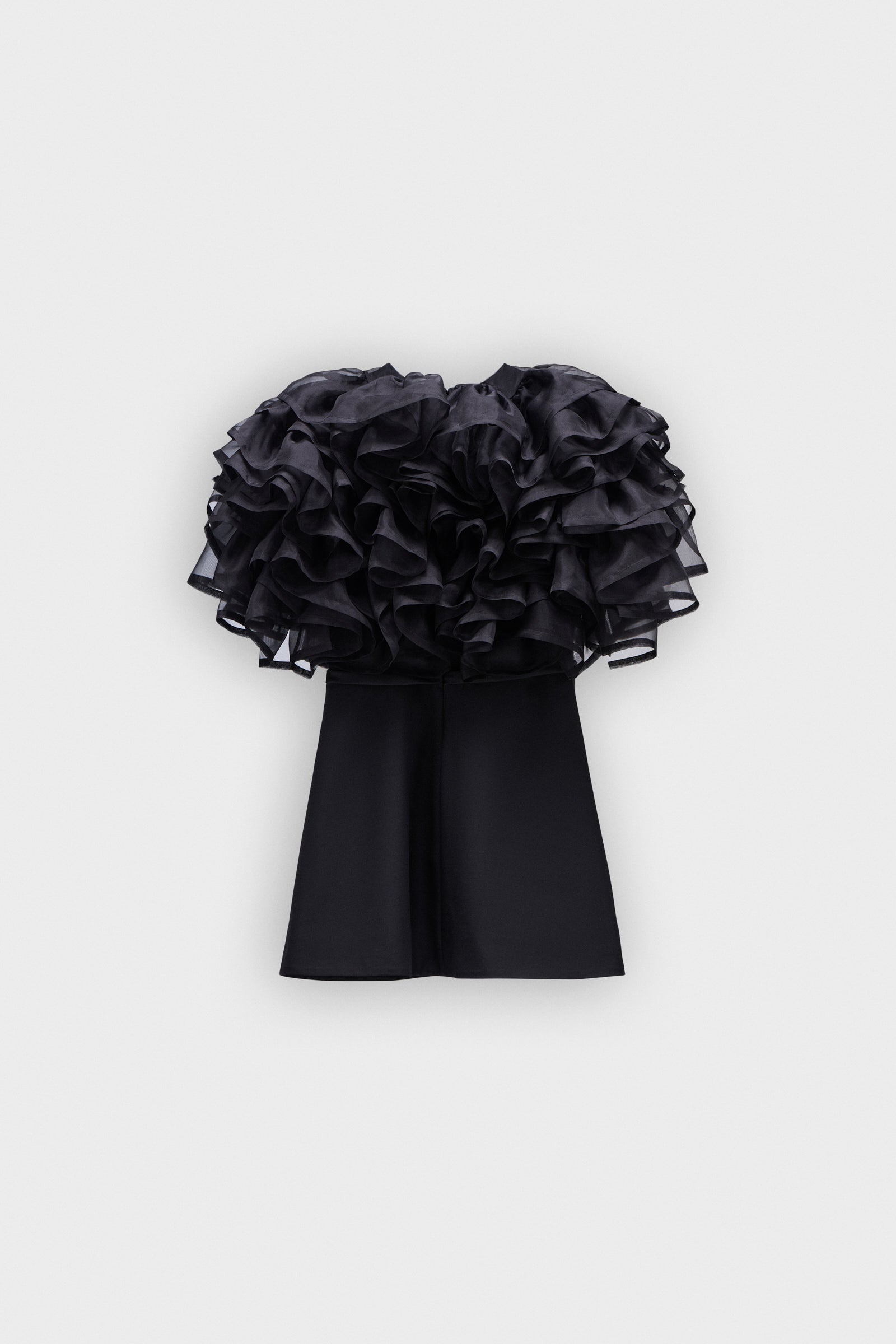 VOLANT ORGANZA MINI DRESS