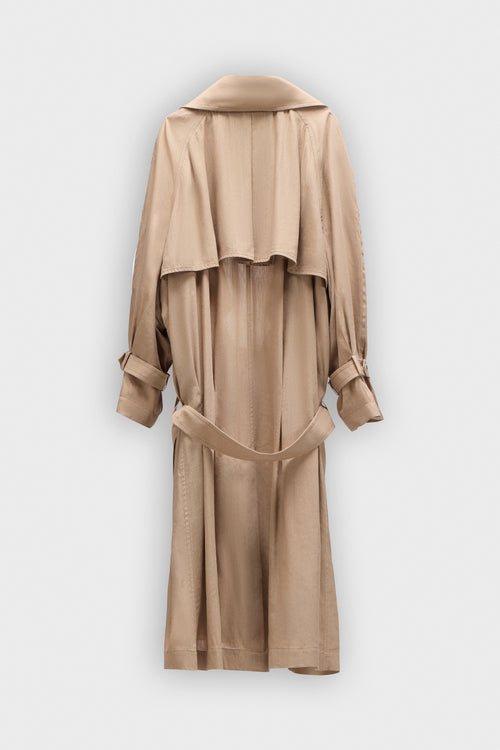 TRENCHCOAT MET LAGE HALSLIJN