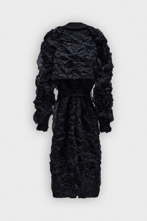 TRENCHCOAT MET PLISSÉ