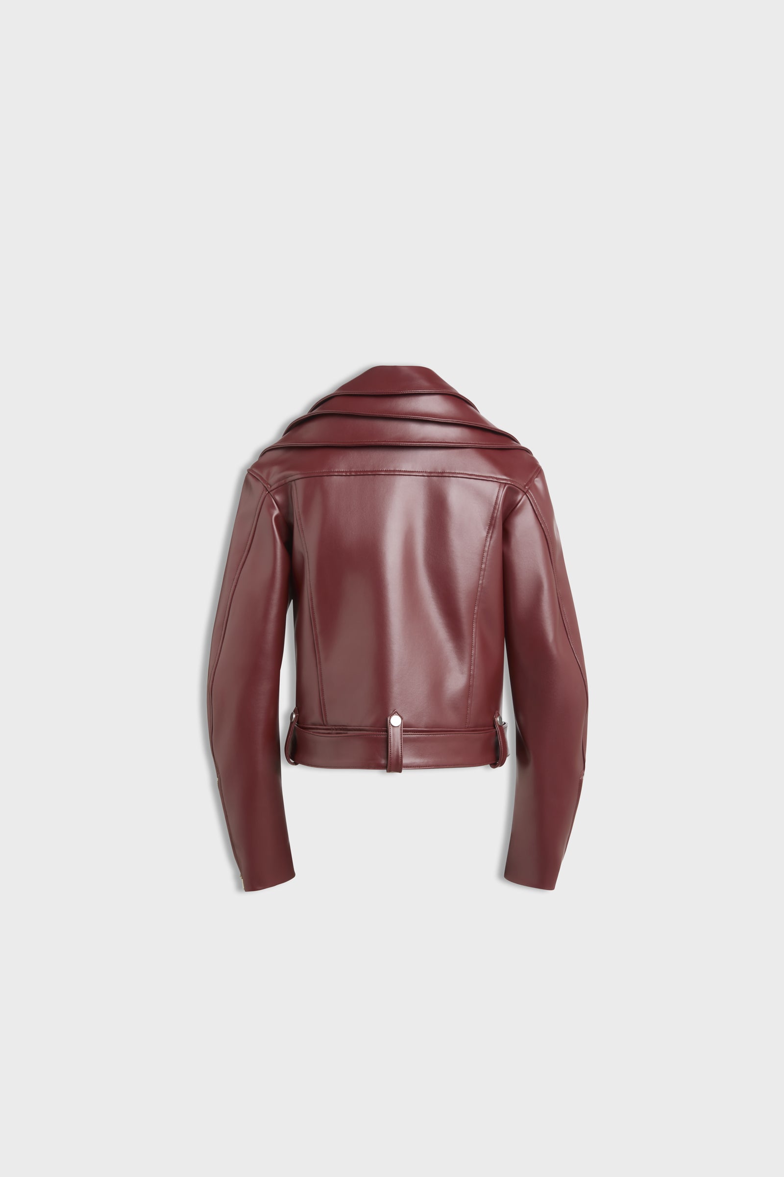 MULTI-LAYERED LEATHER BIKER JACKET