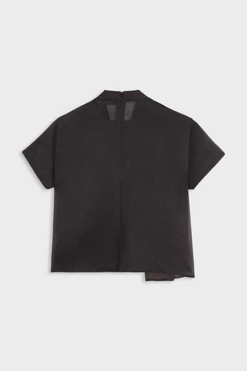 BOW VOLANT ORGANZA TOP