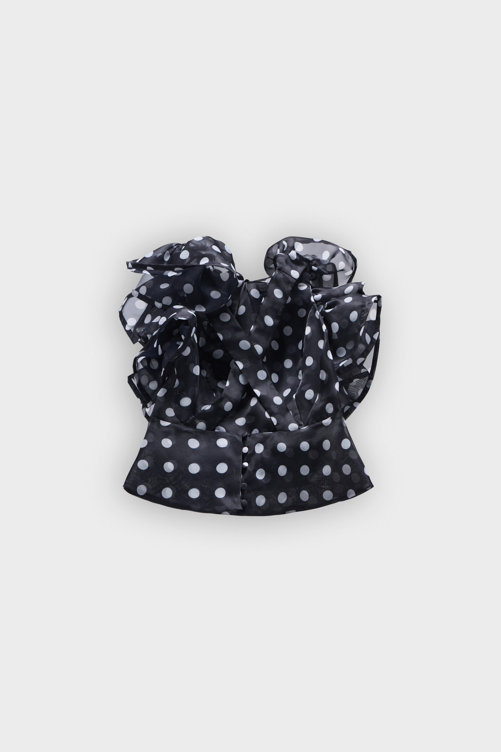 VOLANT JABOT ORGANZA TOP