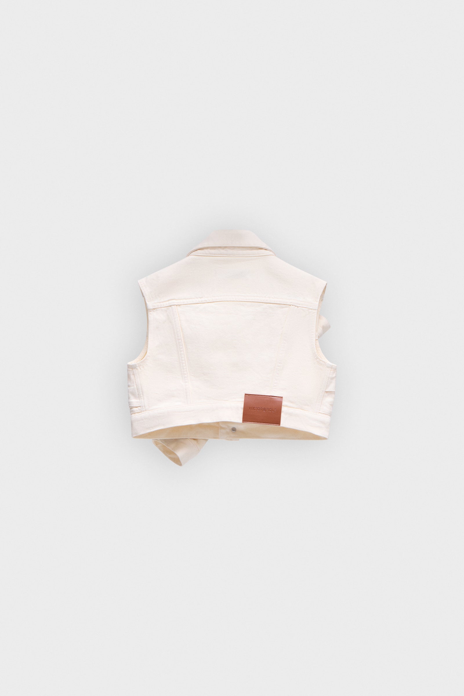DRAPE DENIM TOP