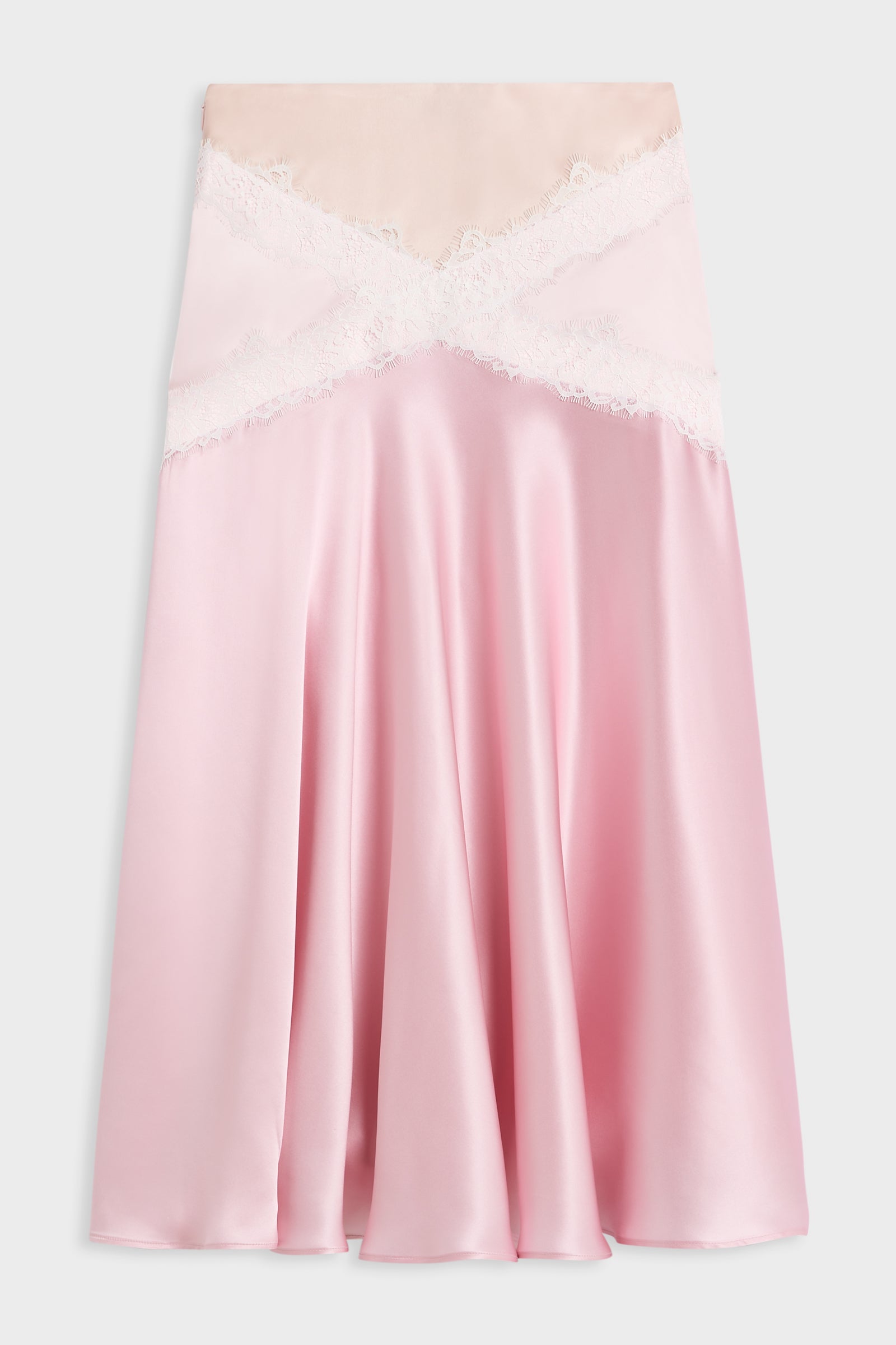 SILK LACE MIDI SKIRT