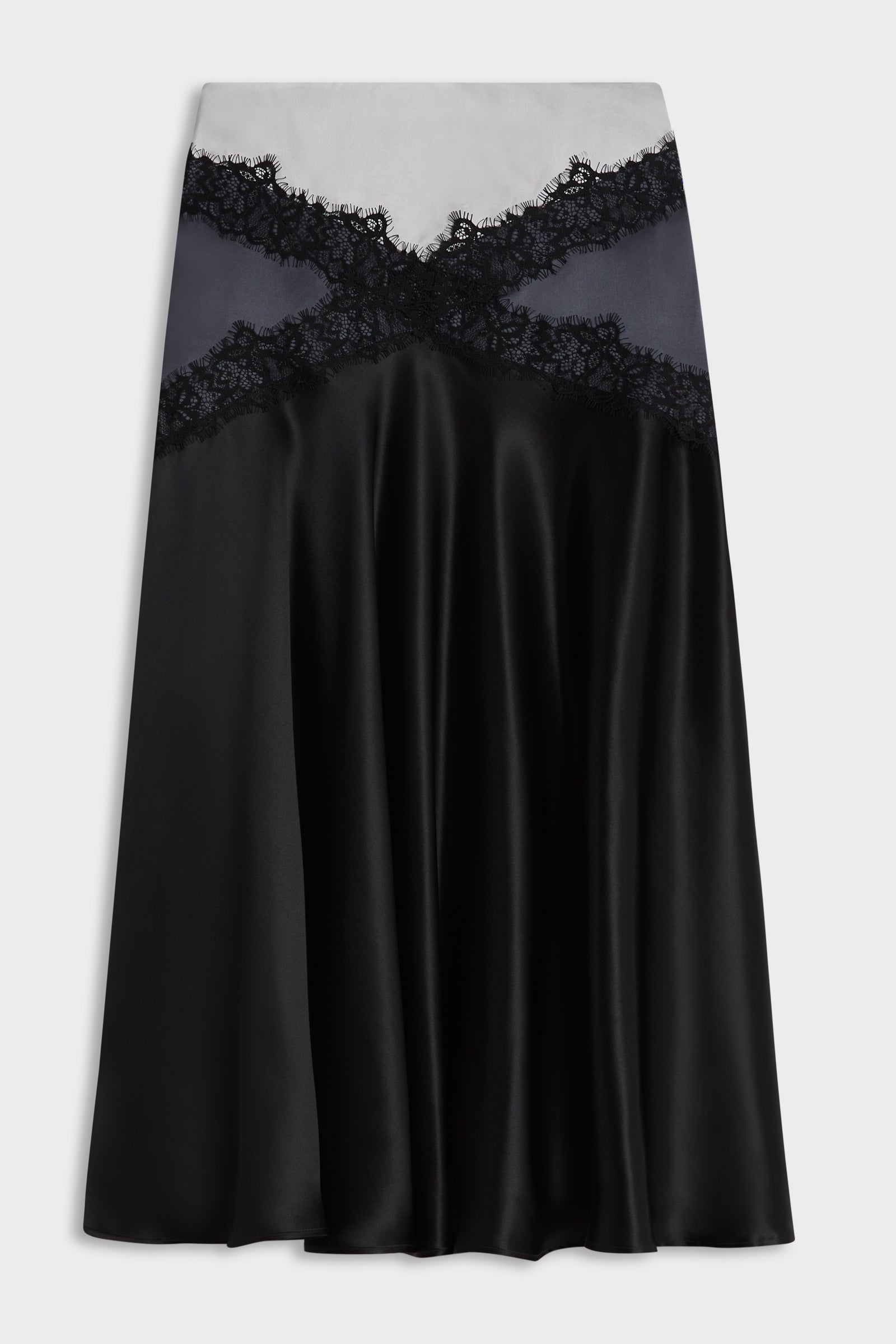 SILK LACE MIDI SKIRT