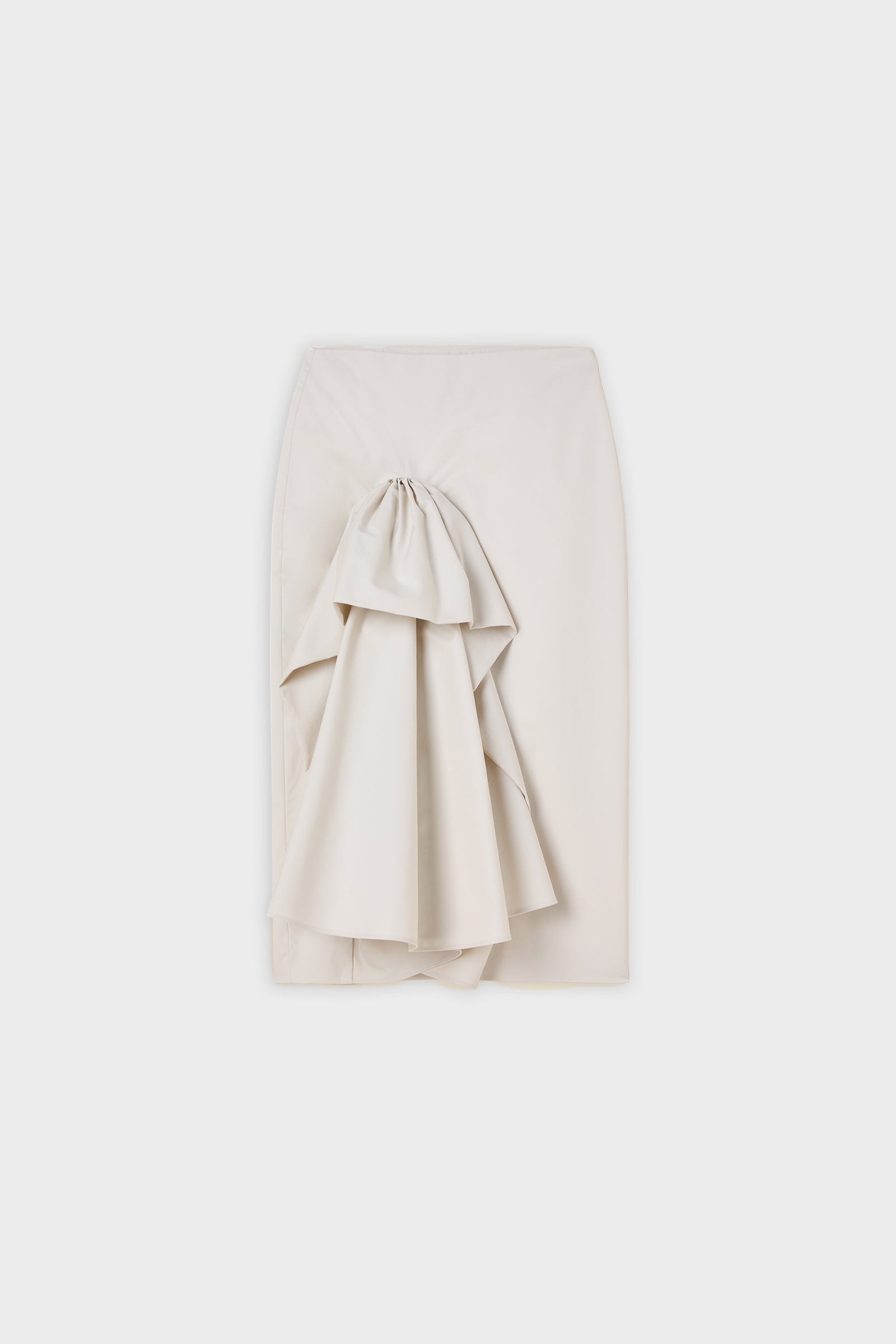 Beige skirt on a white background.